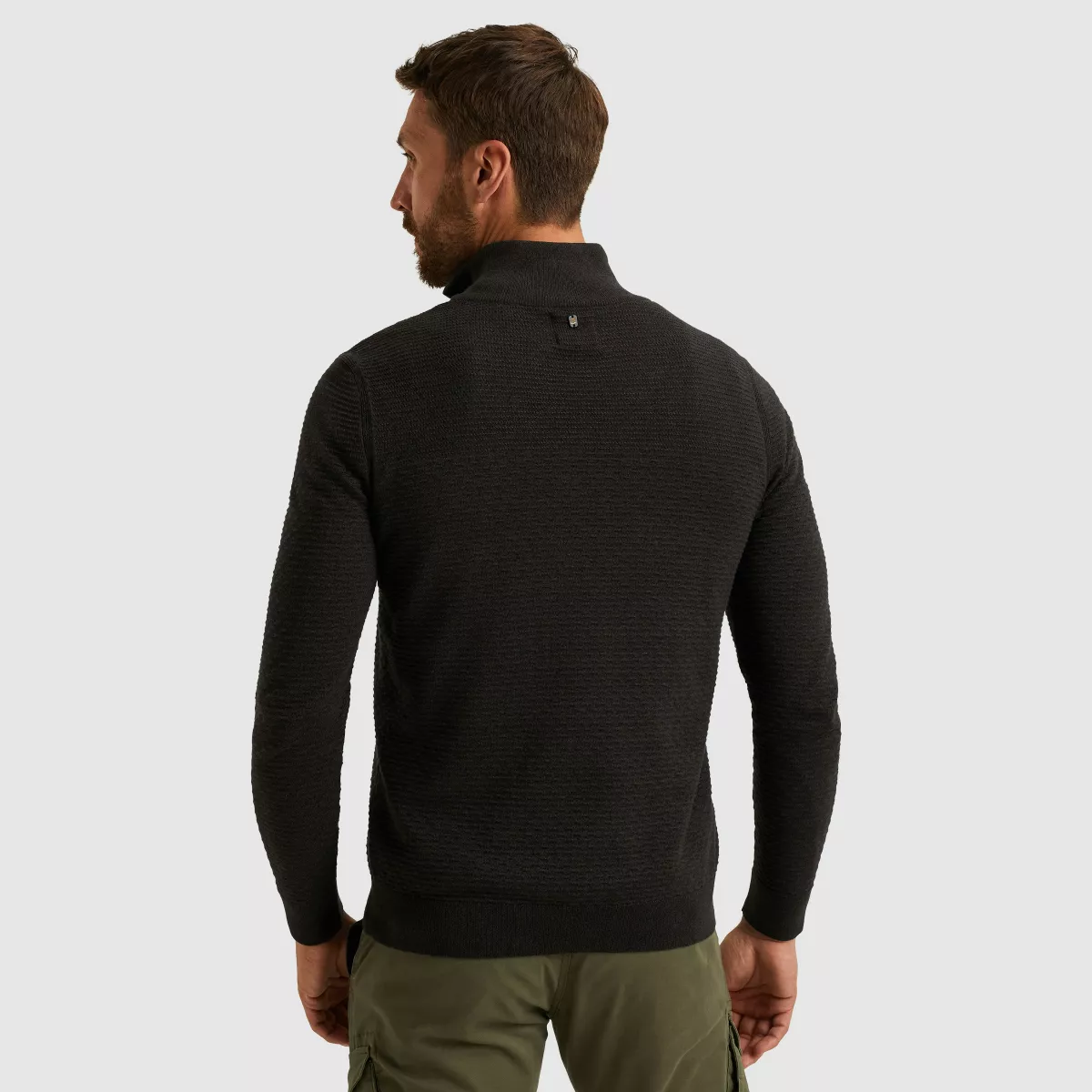 pme-legend-half-zip-collar-cotton-mouline-organic-pkw2510301-999-black-zwart-3 PME LEGEND-Half zip collar cotton mouline (organic)-PKW2510301-999 Black-ZWART