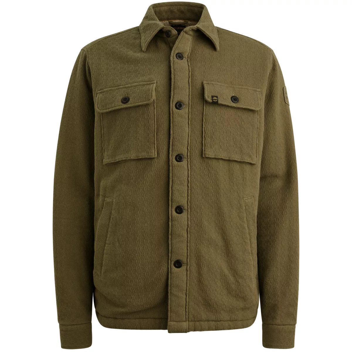PME LEGEND-LONG SLEEVE SHIRT Bold Waffle with-PSI2510214-6389-GROEN