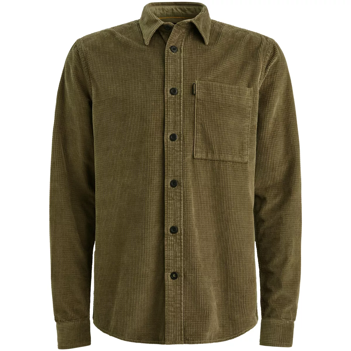 PME LEGEND-LONG SLEEVE SHIRT Dobby Cord-PSI2510206-6389 Dusky green-GROEN