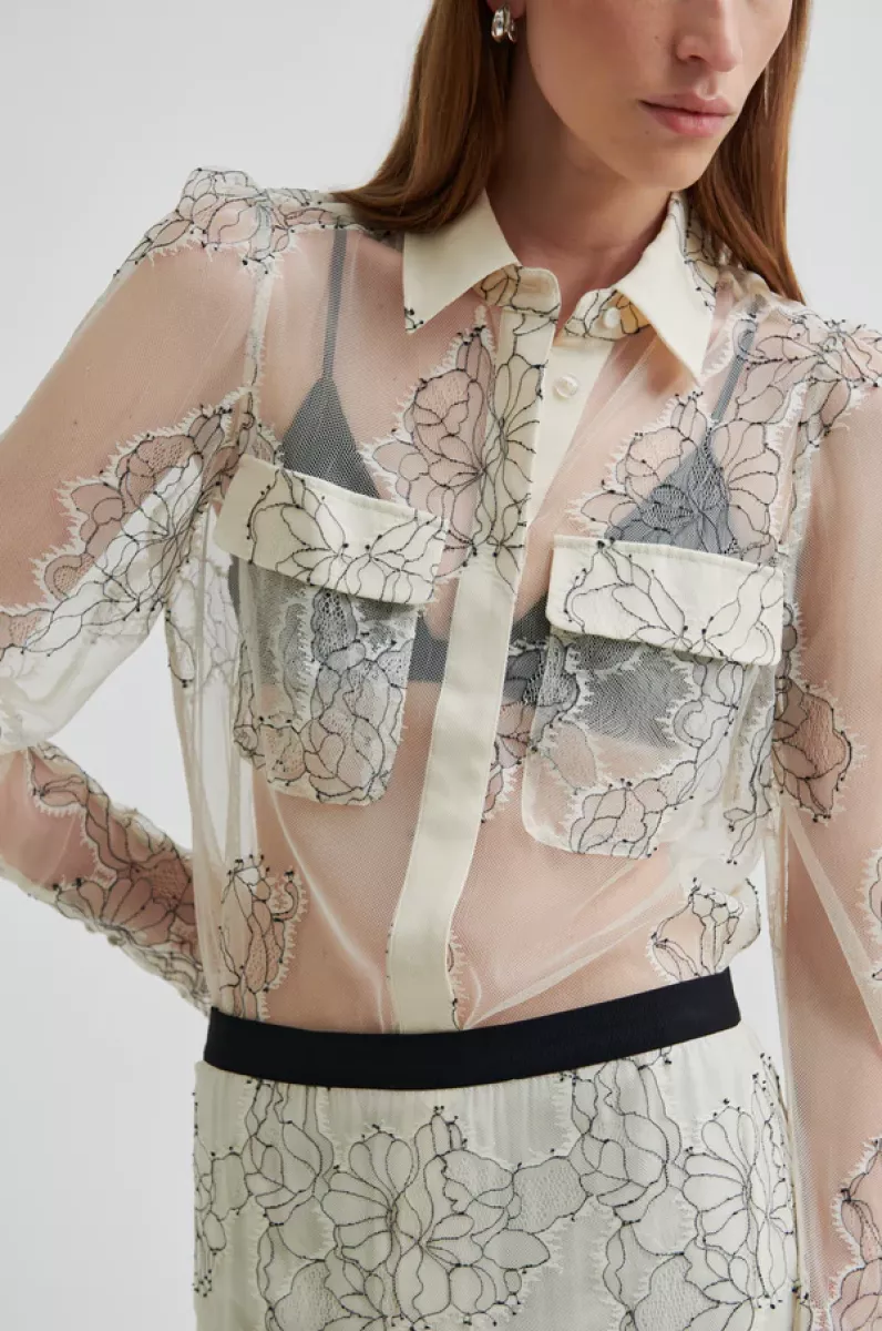 Second Female-Blouse LM-Wila Shirt-0508 Tofu-CREME