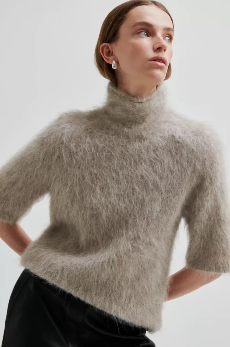 Second Female-Pullover-Karla Knit SS-1043 Pumice Stone-STONE