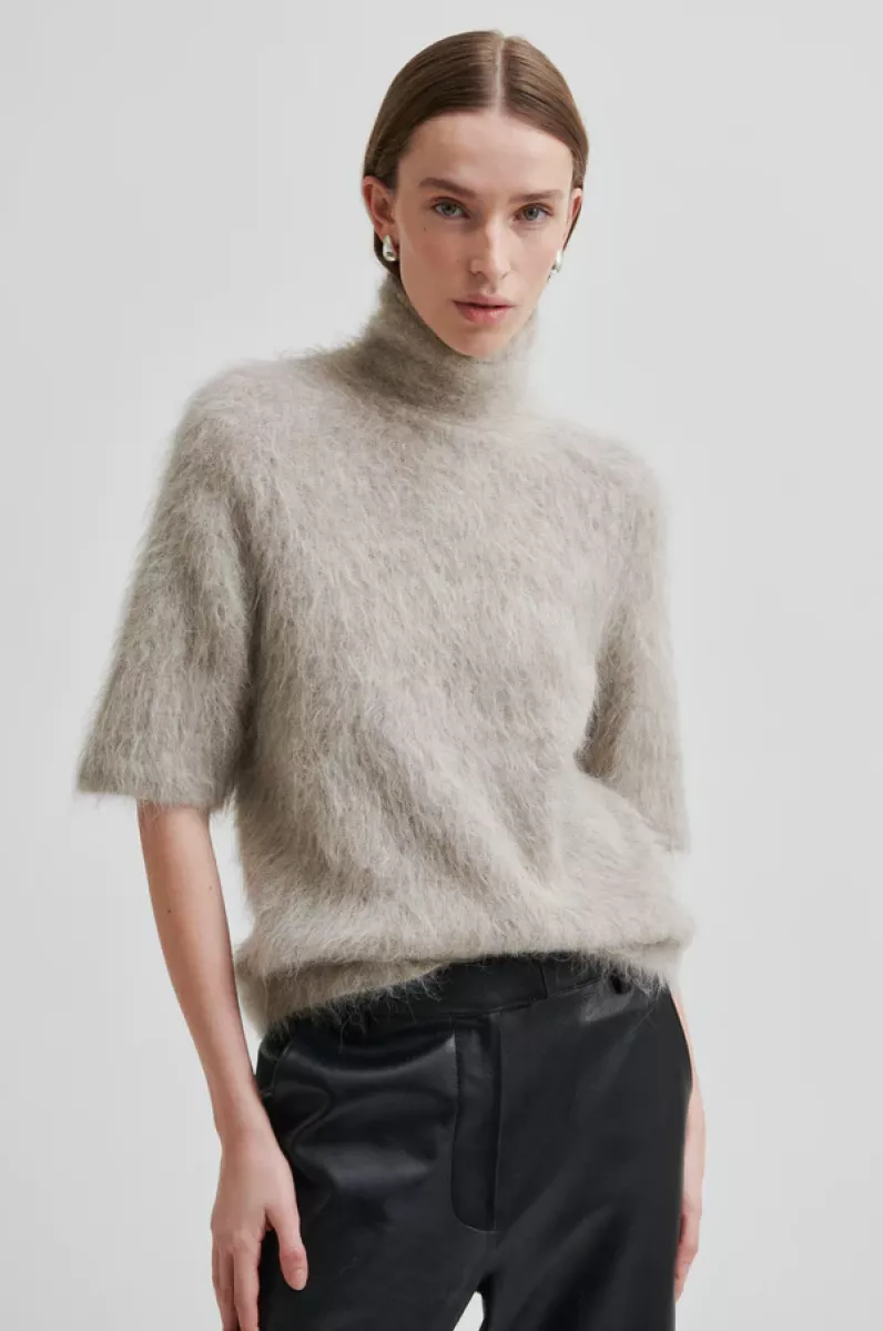 Second Female-Pullover-Karla Knit SS-1043 Pumice Stone-STONE