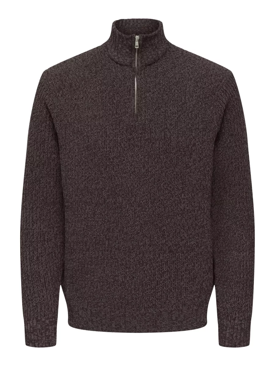 SONS-ONSJOIN REG LS HIGH NECK KNIT CAMP-22035796-Sequoia-CAFE