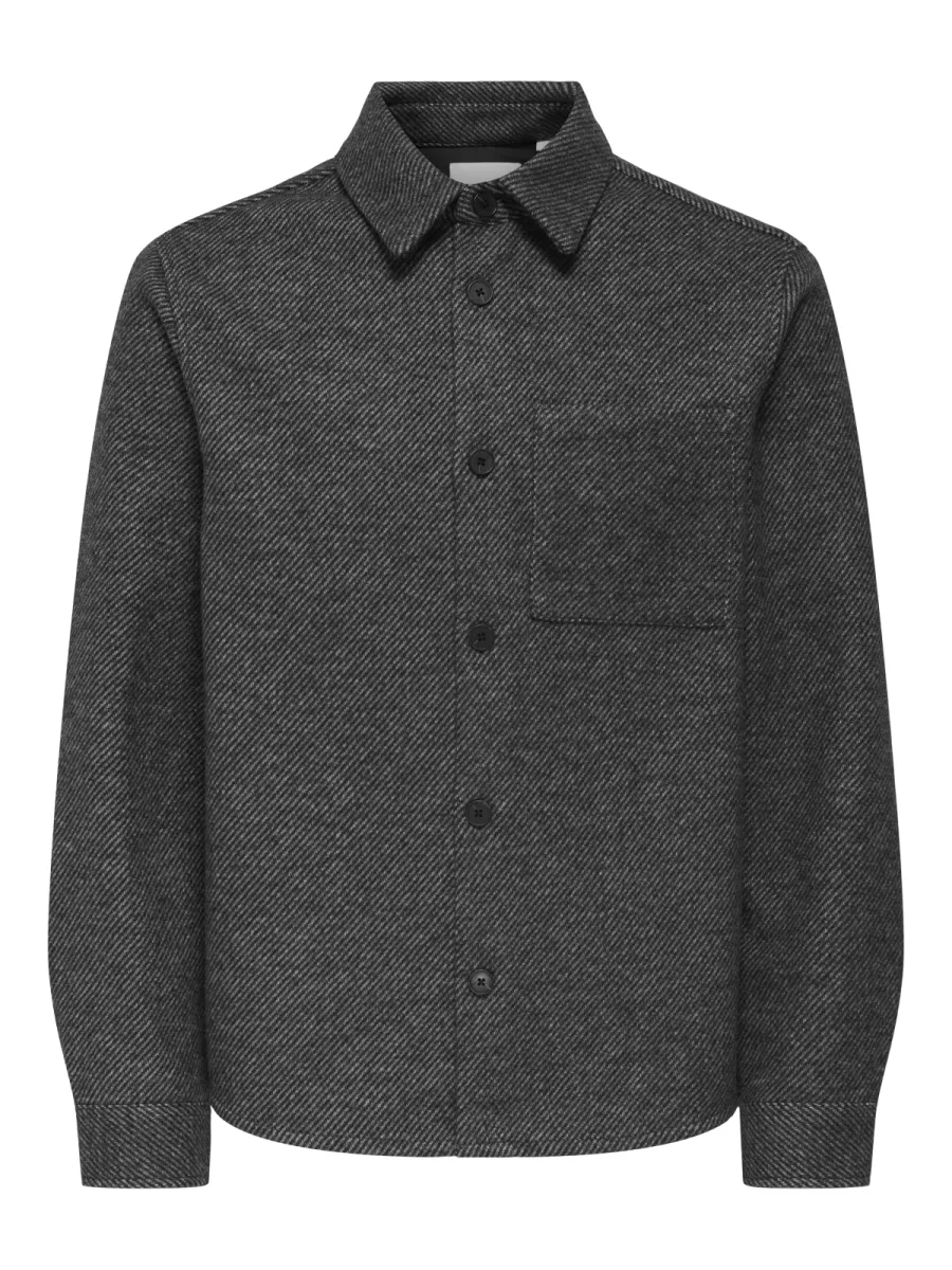 SONS-ONSMICAH TWILL OVERSHIRT FRML-22035478-Medium grey melange-GRIJS MELEE