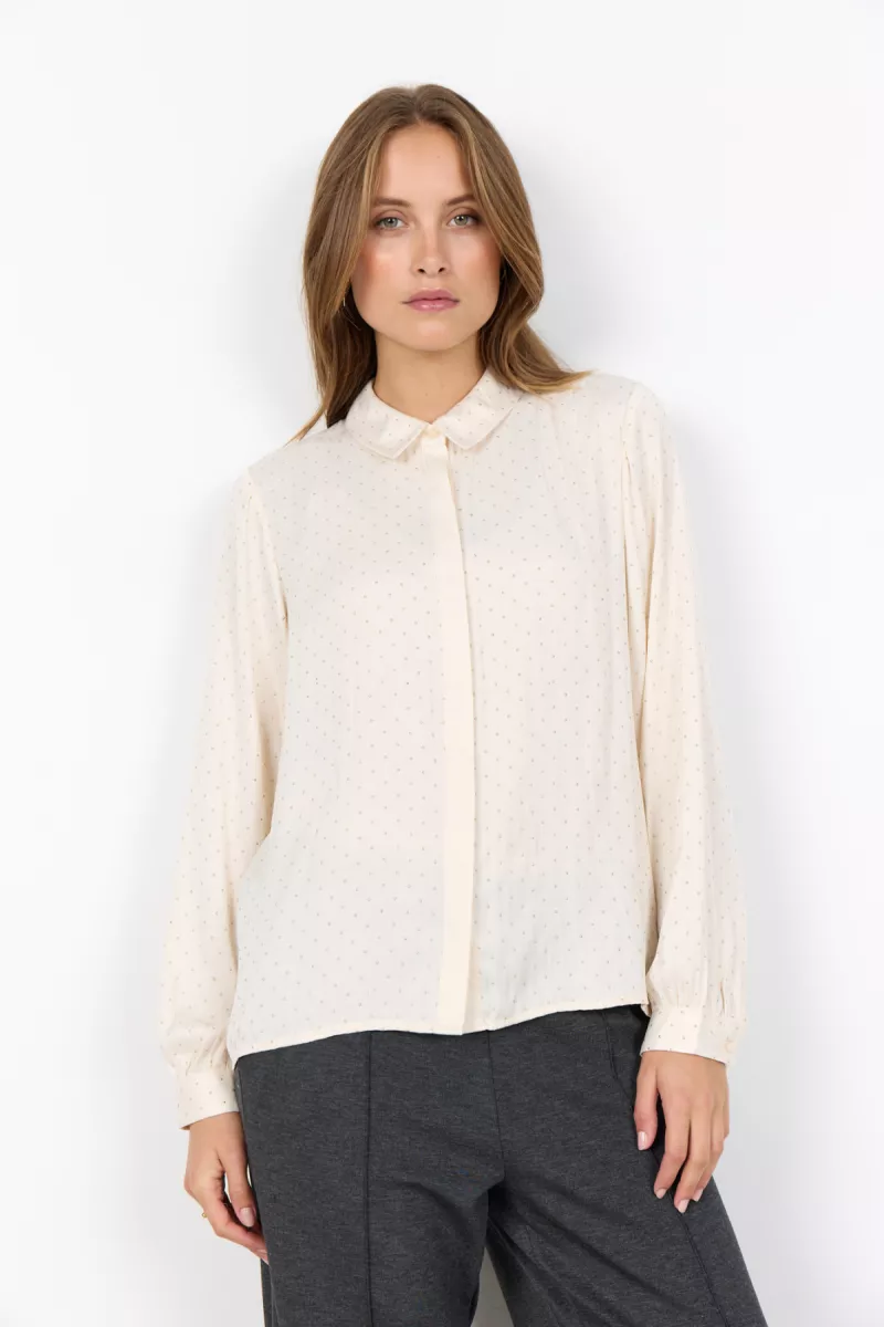 SOYA CONCEPTS-Blouse LM-Alaine 2-1620-CREME