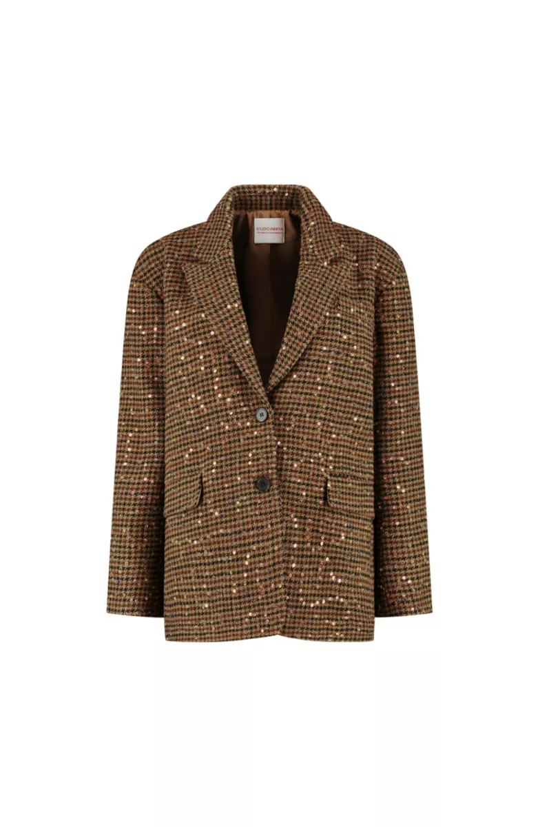 Studio Amaya-Blazer-Midnight-Multi Print-BRUIN COMBINATIES
