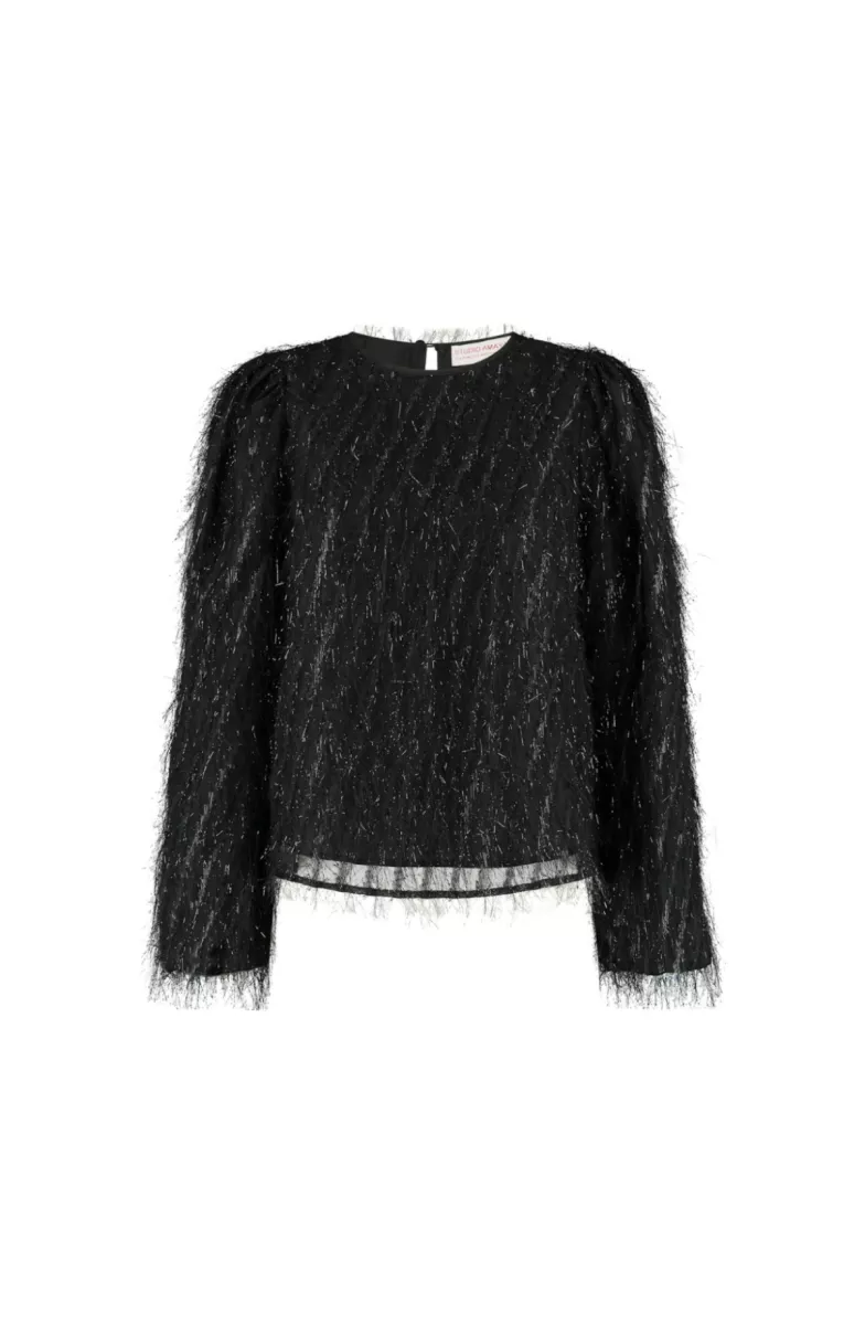 Studio Amaya-Shirt LM-Velvet-Black-BLACK