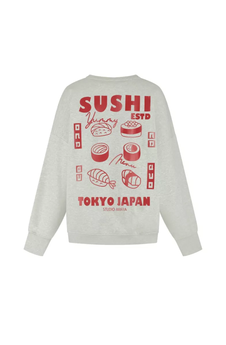 Studio Amaya-Sweater-Japan-Grey-GRIJS MELEE