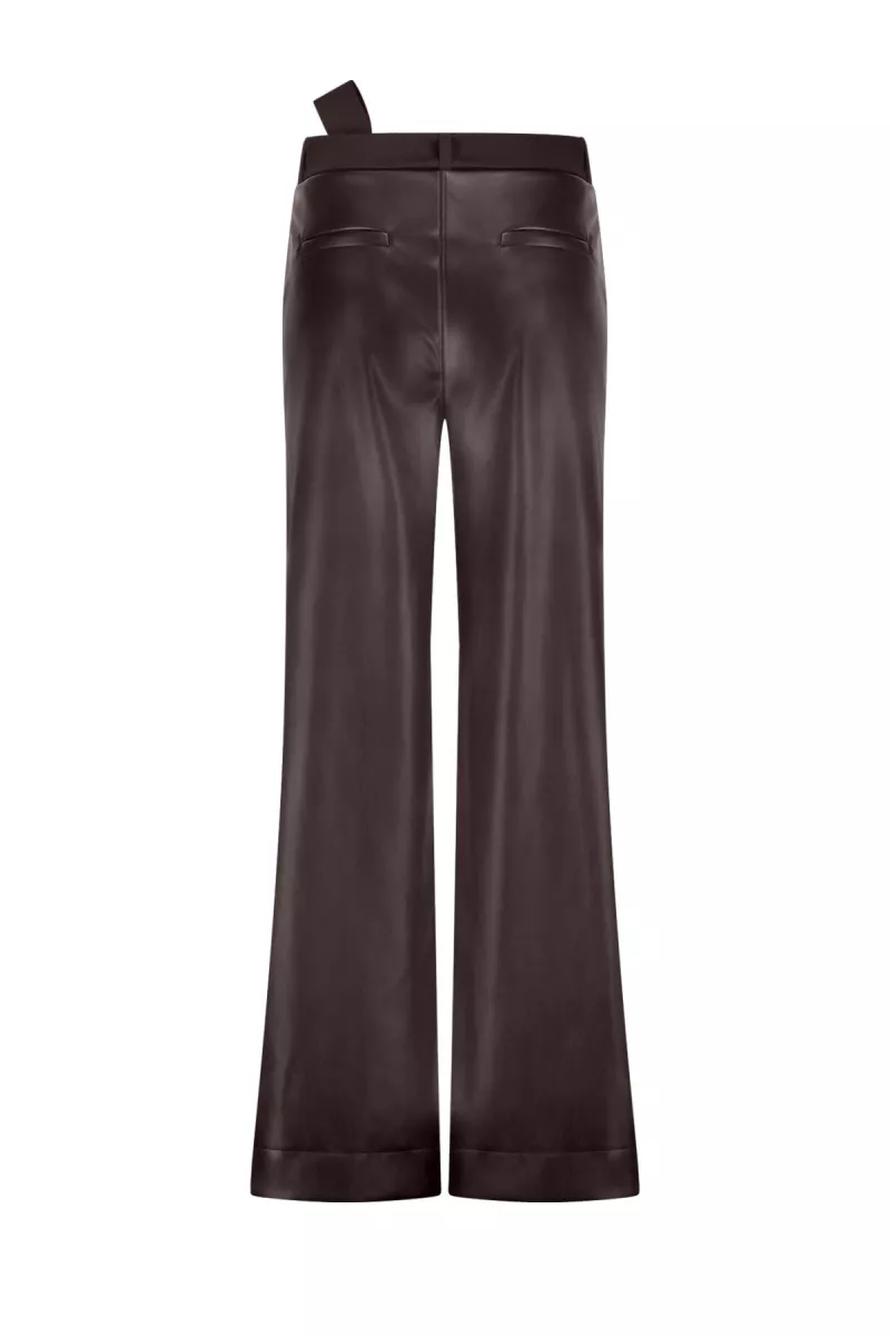 studio-anneloes-lexie-faux-leather-trousers-13312-8700-espresso-donker-bruin-4 STUDIO ANNELOES-Lexie faux leather trousers-13312-8700 espresso-DONKER BRUIN