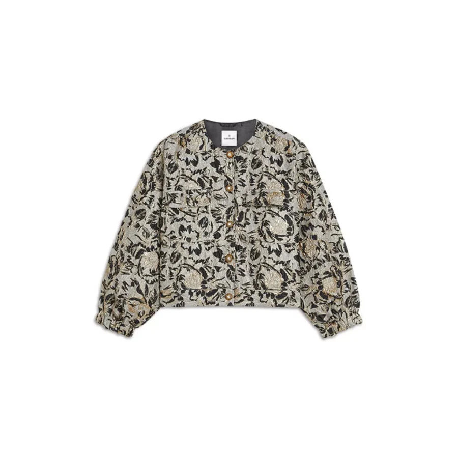 Summum-Jacket bomber jacquard-1s1250-12317-990 Black-ZWART