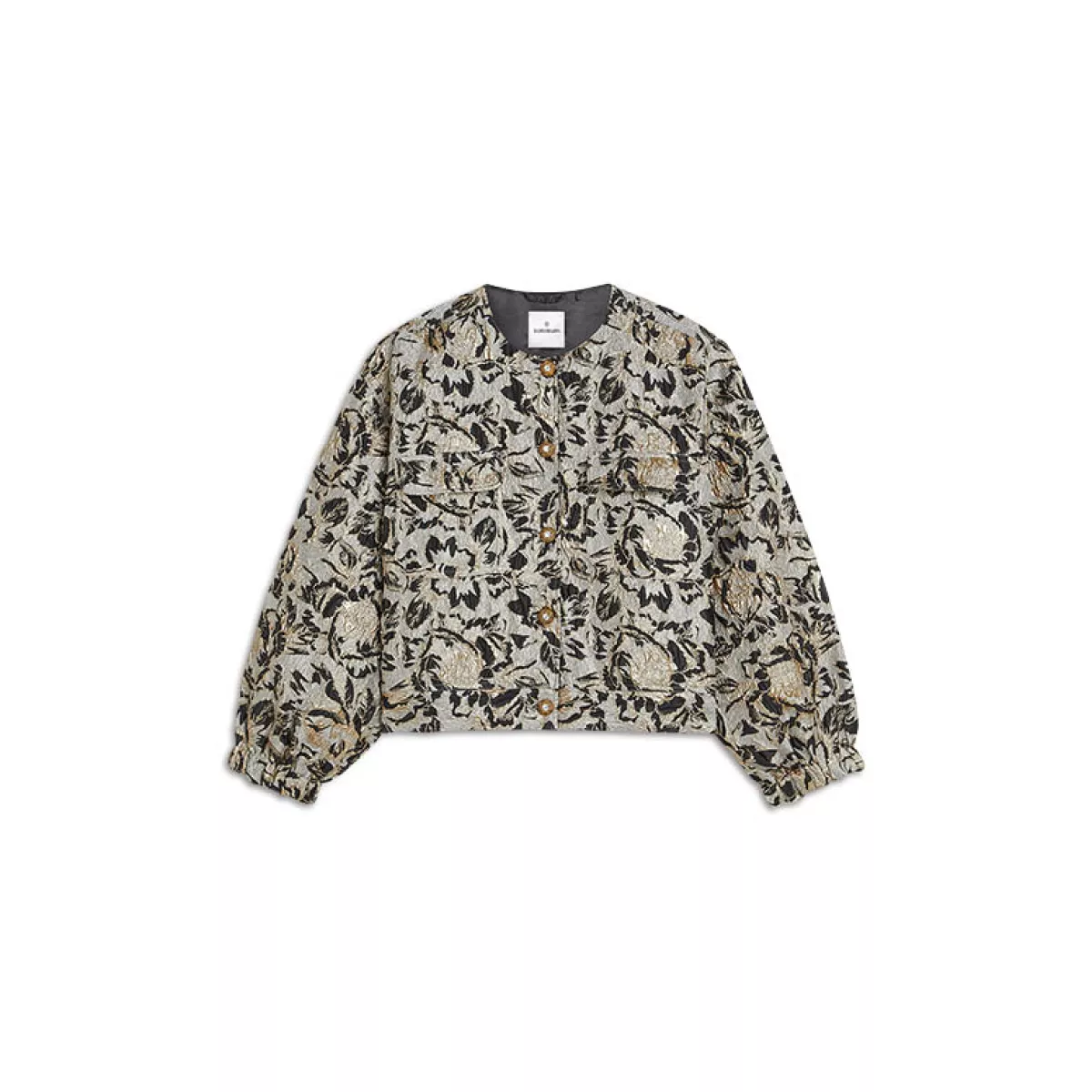 Summum-Jacket bomber jacquard-1s1250-12317-990 Black-ZWART