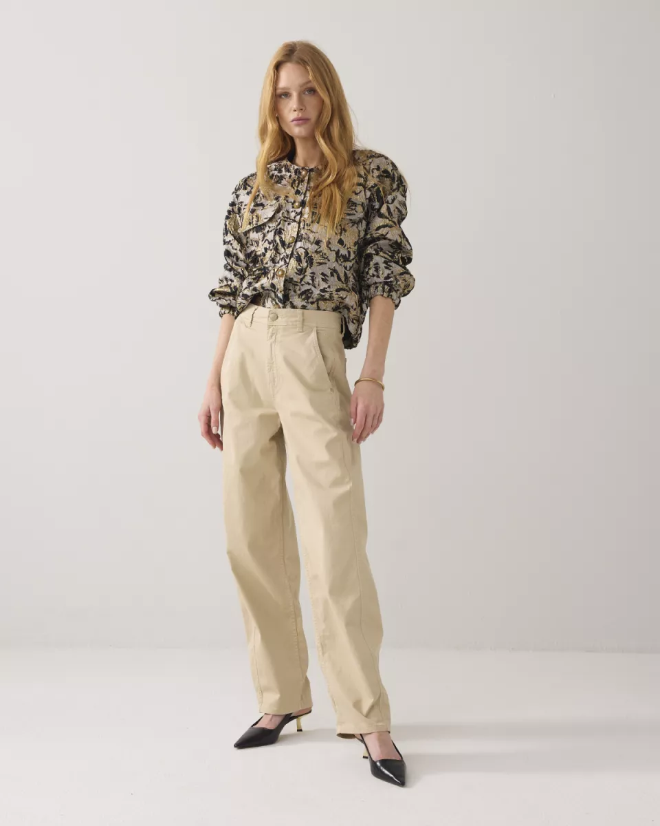 Summum-Pant cocoon stretch broken twill-4s2887-12352-139 Prosecco-BEIGE