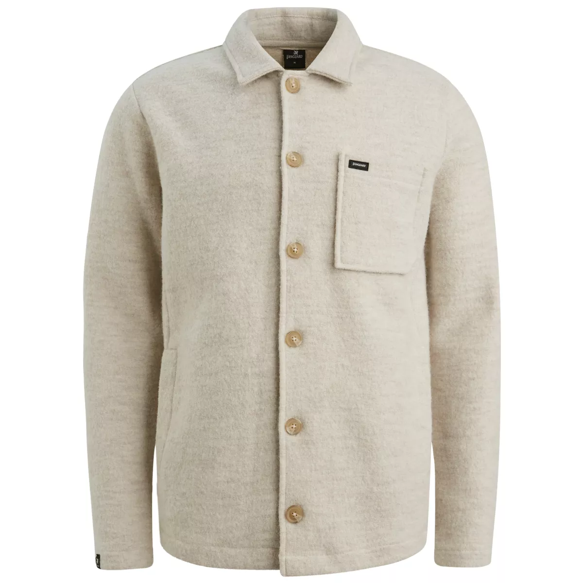 Vanguard-Button jacket boiled wool-VKC2510367-7074 Silver lining-BEIGE