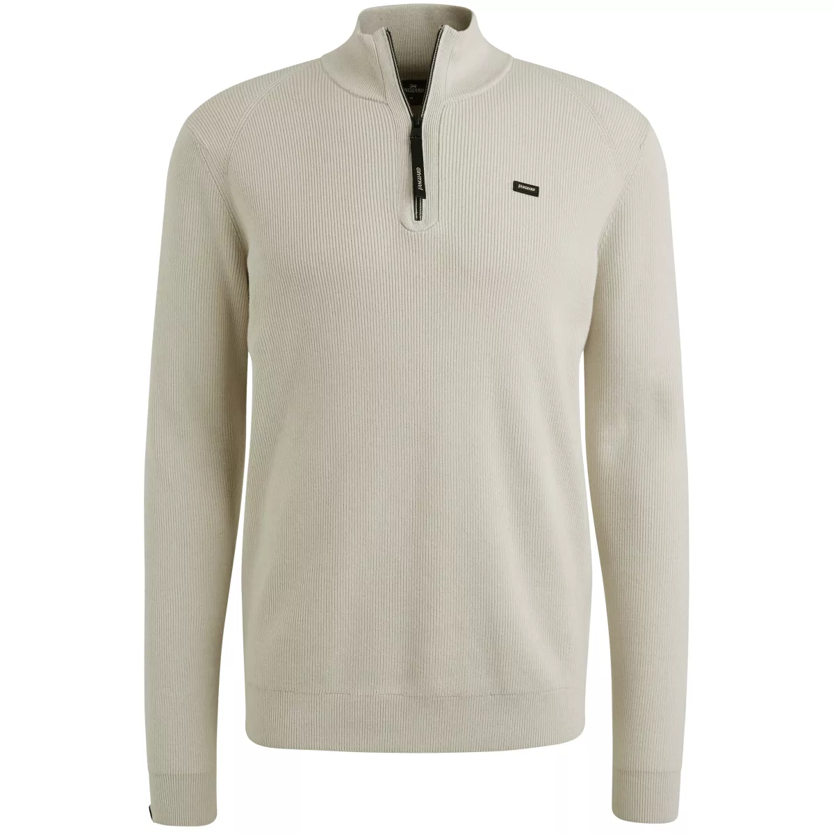Vanguard-Half zip collar gentleman's deal c-VKW2510332-7074 Silver lining-BEIGE