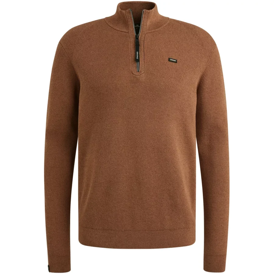 Vanguard-Half zip collar gentleman's deal c-VKW2510332-8122 Pecan brown-BRUIN