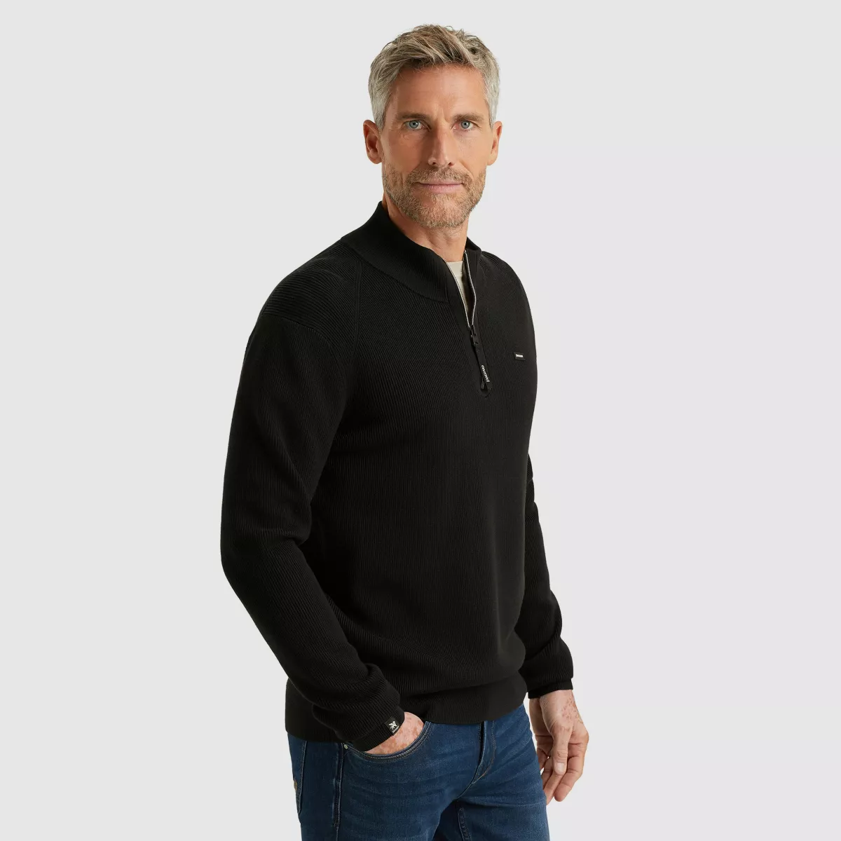 Vanguard-Half zip collar gentleman's deal c-VKW2510332-9161 Chimera-GRIJS