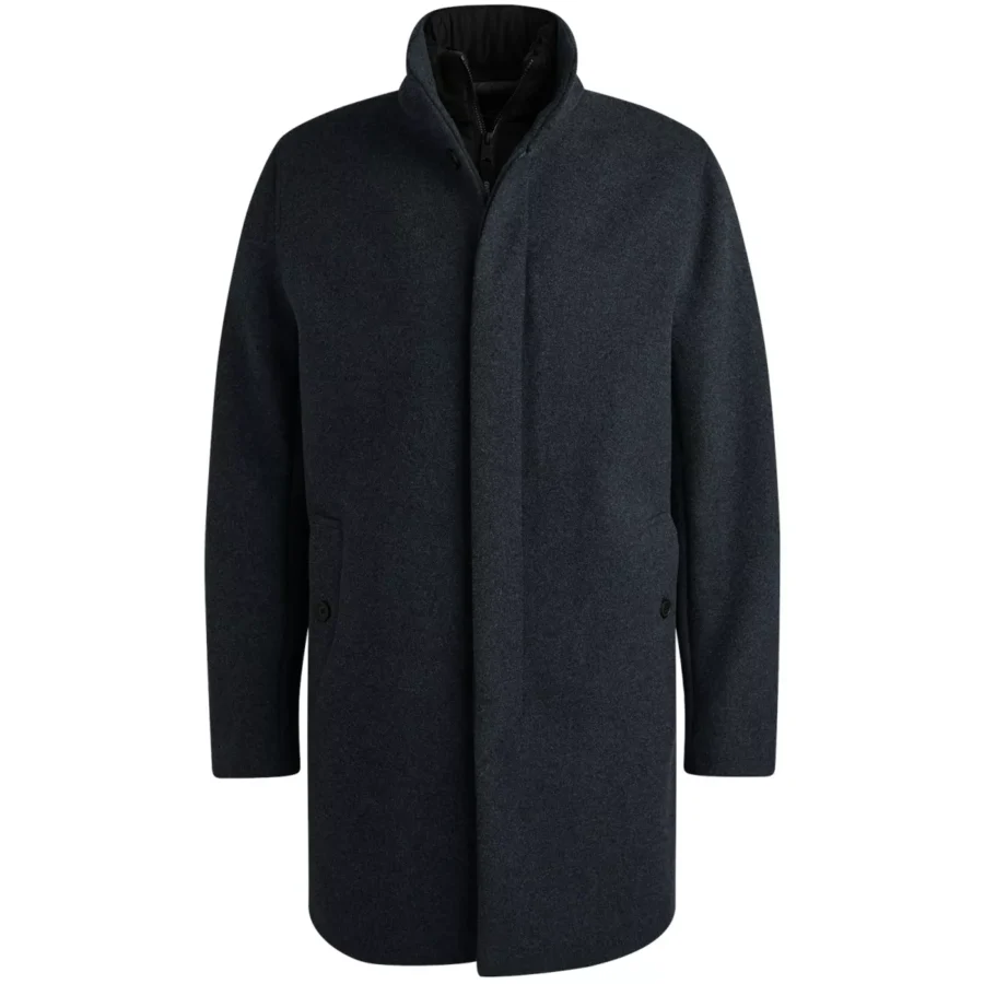 Vanguard-Semi long jacket Dense Wool Chopro-VJA2509174-5281-BLUE
