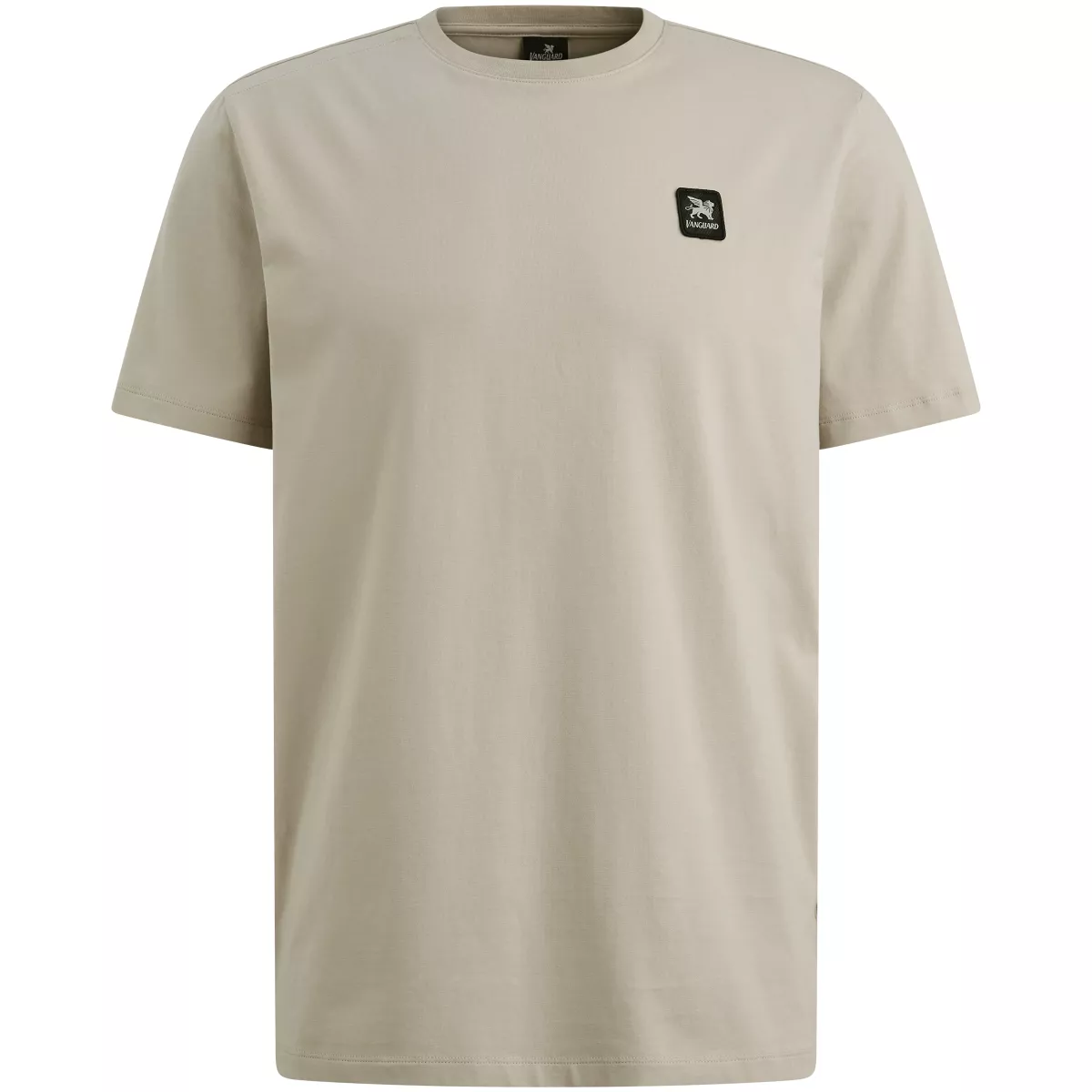 Vanguard-Short sleeve r-neck cotton elastan-VTSS2510500-7074 Silver lining-BEIGE