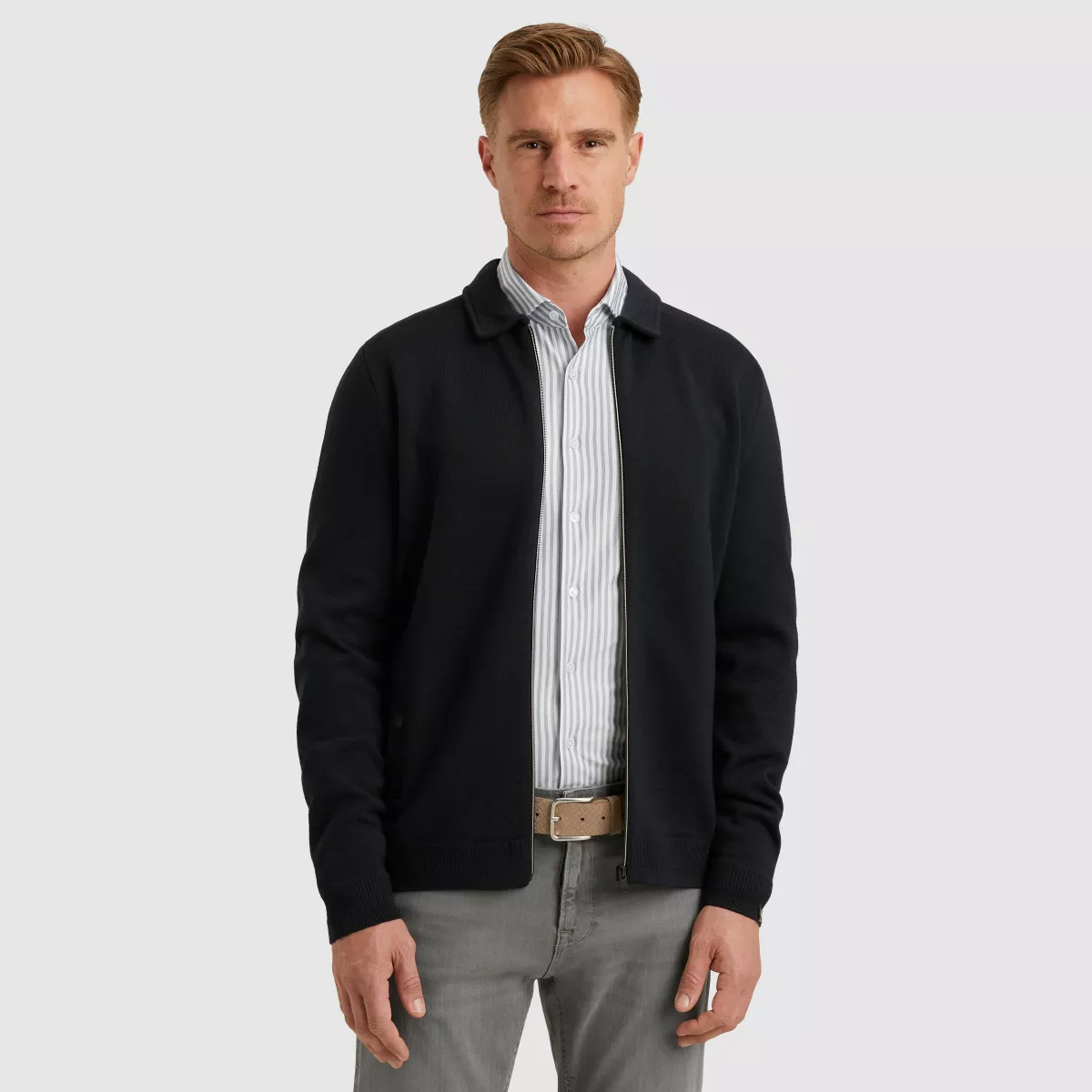 Vanguard-Zip jacket wool blend bonded-VKC2509380-5073 Sky captain-BLUE