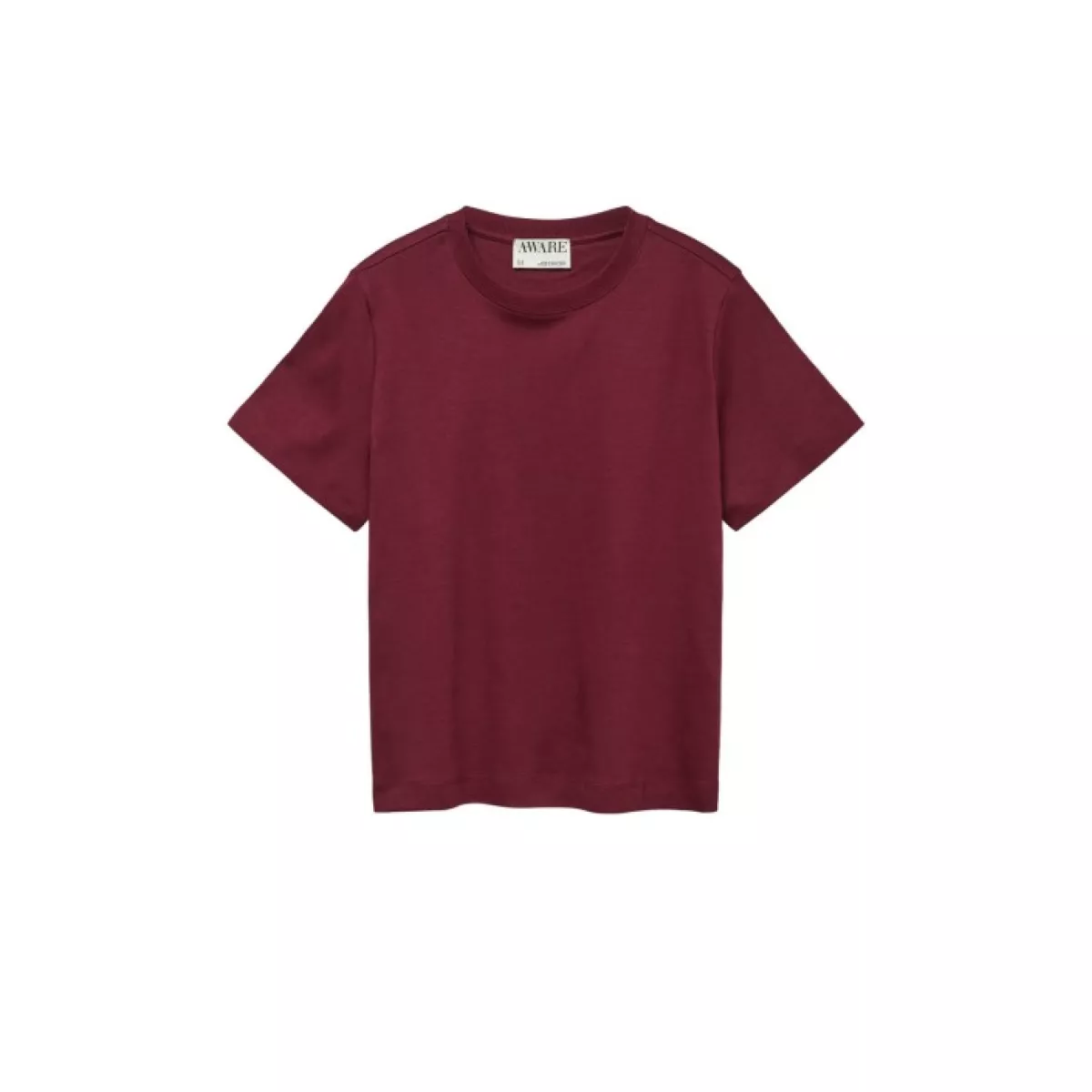 VERO MODA-AWNAIMA SS O-NECK T-SHIRT NOOS-10294544-Zinfandel-BORDEAUX