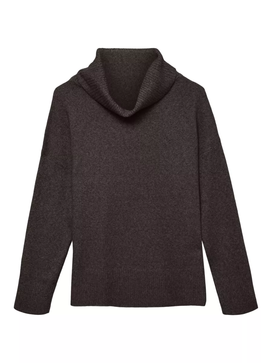 VERO MODA-VMDOFFY LS COWLNECK BLOUSE GA BOO-10231324-Chocolate Torte-BRUIN COMBINATIES