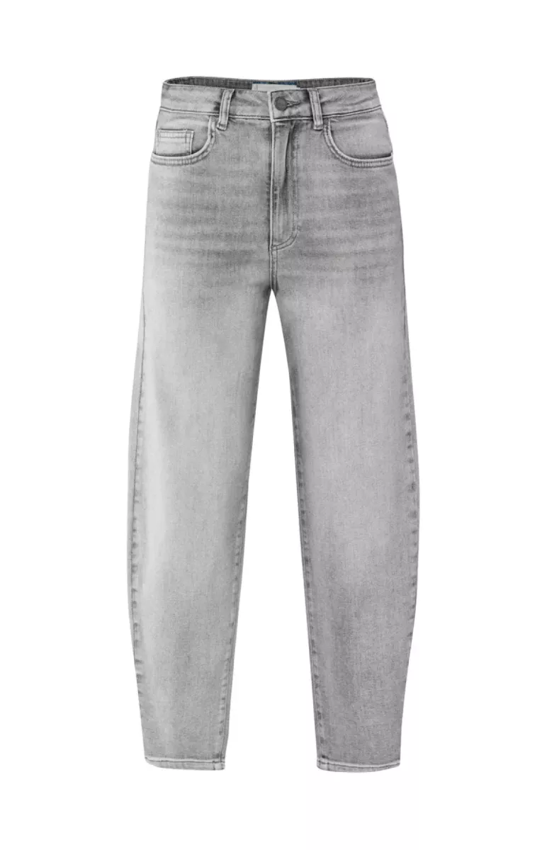 YAYA-Loose fit hw denim; Cotton/Elastane; 99288-01-311125-510-99288-LICHT-/PAREL GRIJS