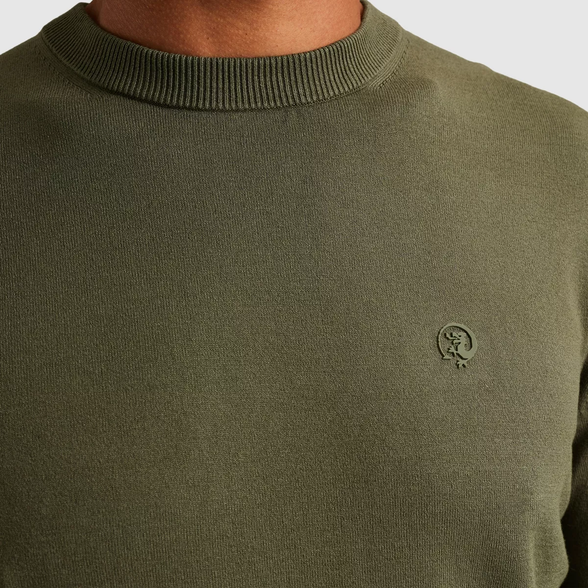 cast-iron-crewneck-soft-blend-ckw2511360-6414-dusty-olive-olijf-3 CAST IRON-Crewneck soft blend-CKW2511360-6414 Dusty olive-OLIJF