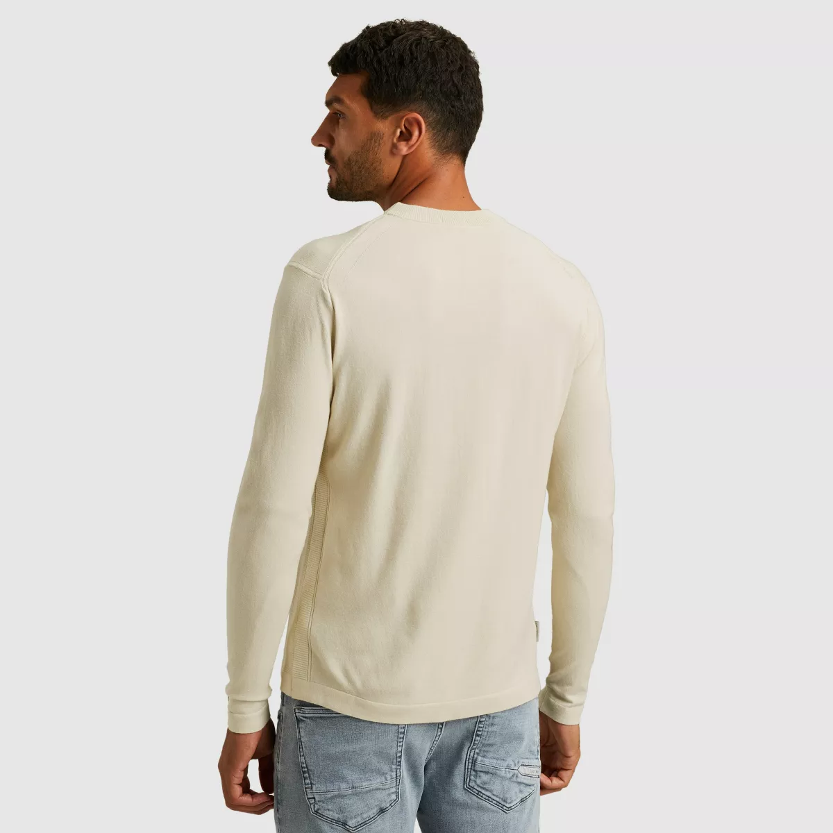 cast-iron-crewneck-soft-blend-ckw2511360-7014-silver-birch-licht-parel-grijs-3 CAST IRON-Crewneck soft blend-CKW2511360-7014 Silver birch-LICHT-/PAREL GRIJS