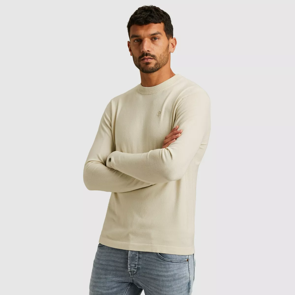 cast-iron-crewneck-soft-blend-ckw2511360-7014-silver-birch-licht-parel-grijs-6 CAST IRON-Crewneck soft blend-CKW2511360-7014 Silver birch-LICHT-/PAREL GRIJS