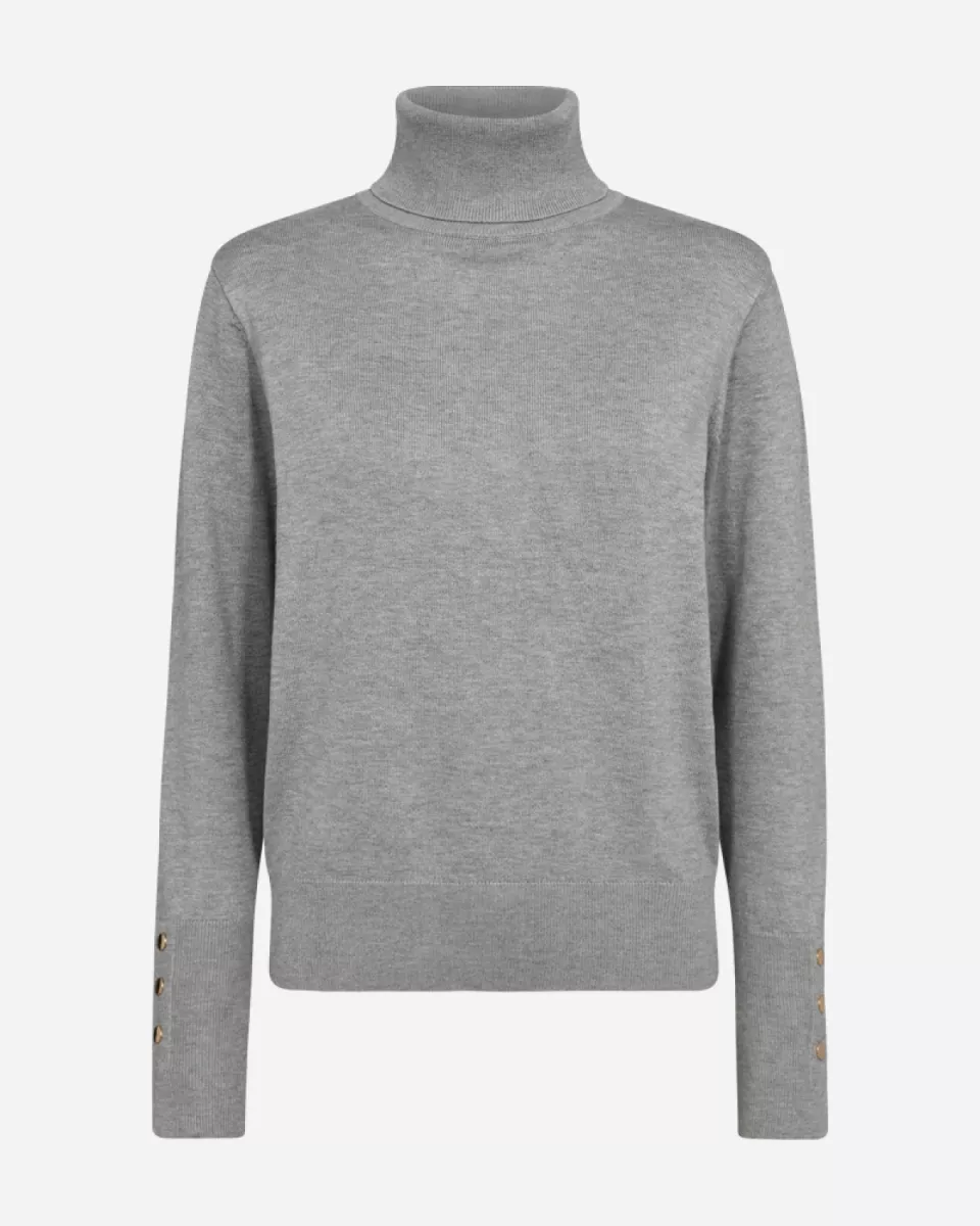Freequent-Katie Pullover-203031-Medium Grey Melange-GRIJS MELEE