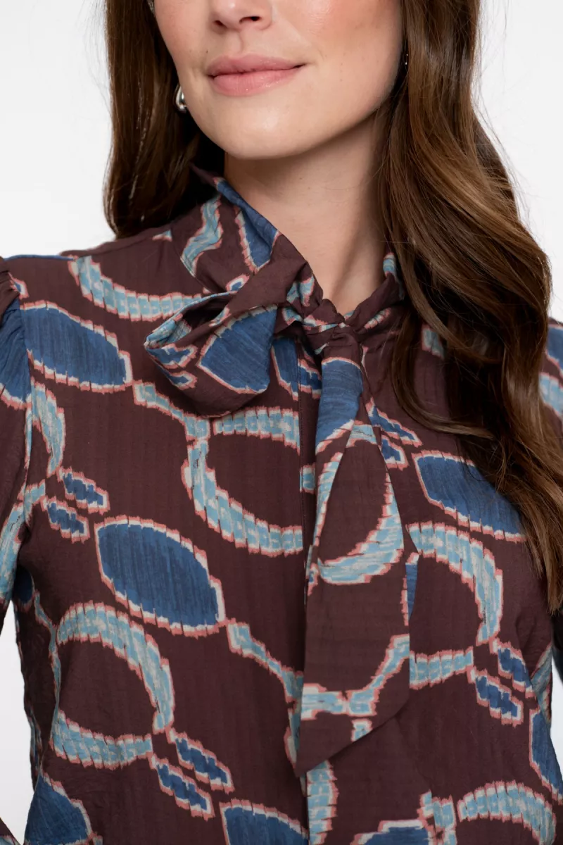 geisha-blouse-print-53618-20-470-bordeaux-blue-bordeaux-3 GEISHA-Blouse print-53618-20-470 Bordeaux blue-BORDEAUX