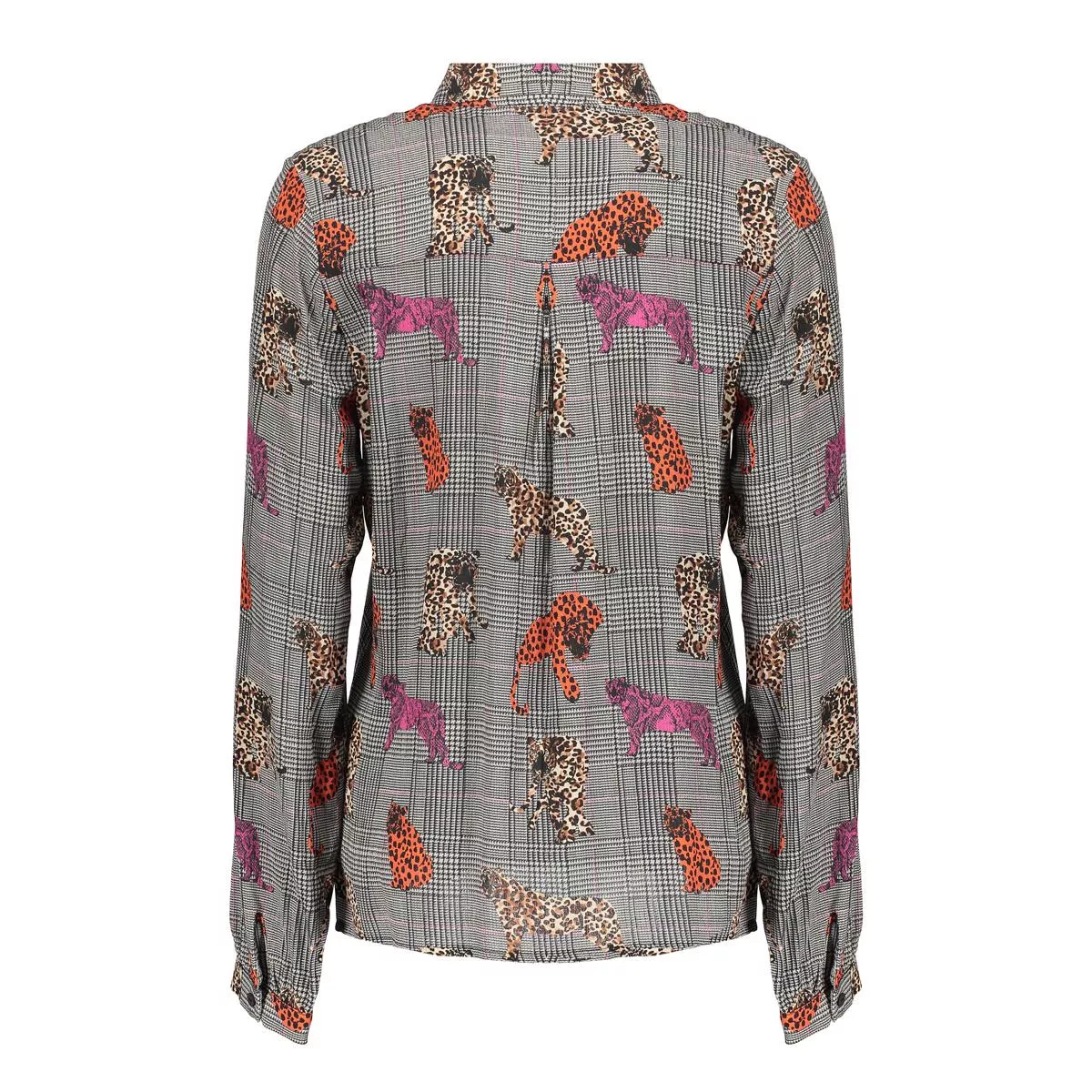 geisha-blouse-print-animal-lurex-53756-20-420-pink-orange-rose-4 GEISHA-Blouse print animal lurex-53756-20-420 Pink orange-ROSE