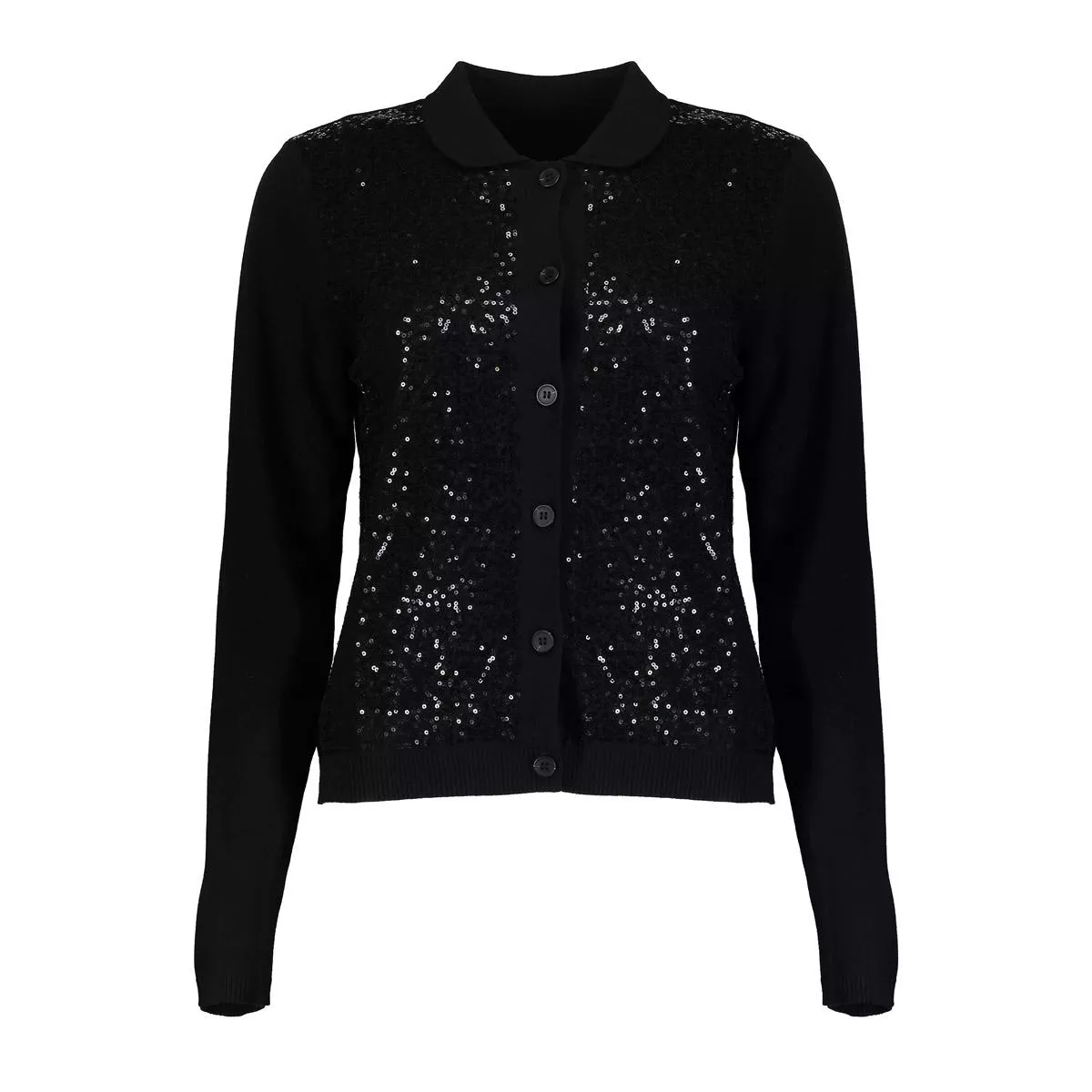 GEISHA-Cardigan sequences-54505-10-999 Black-ZWART