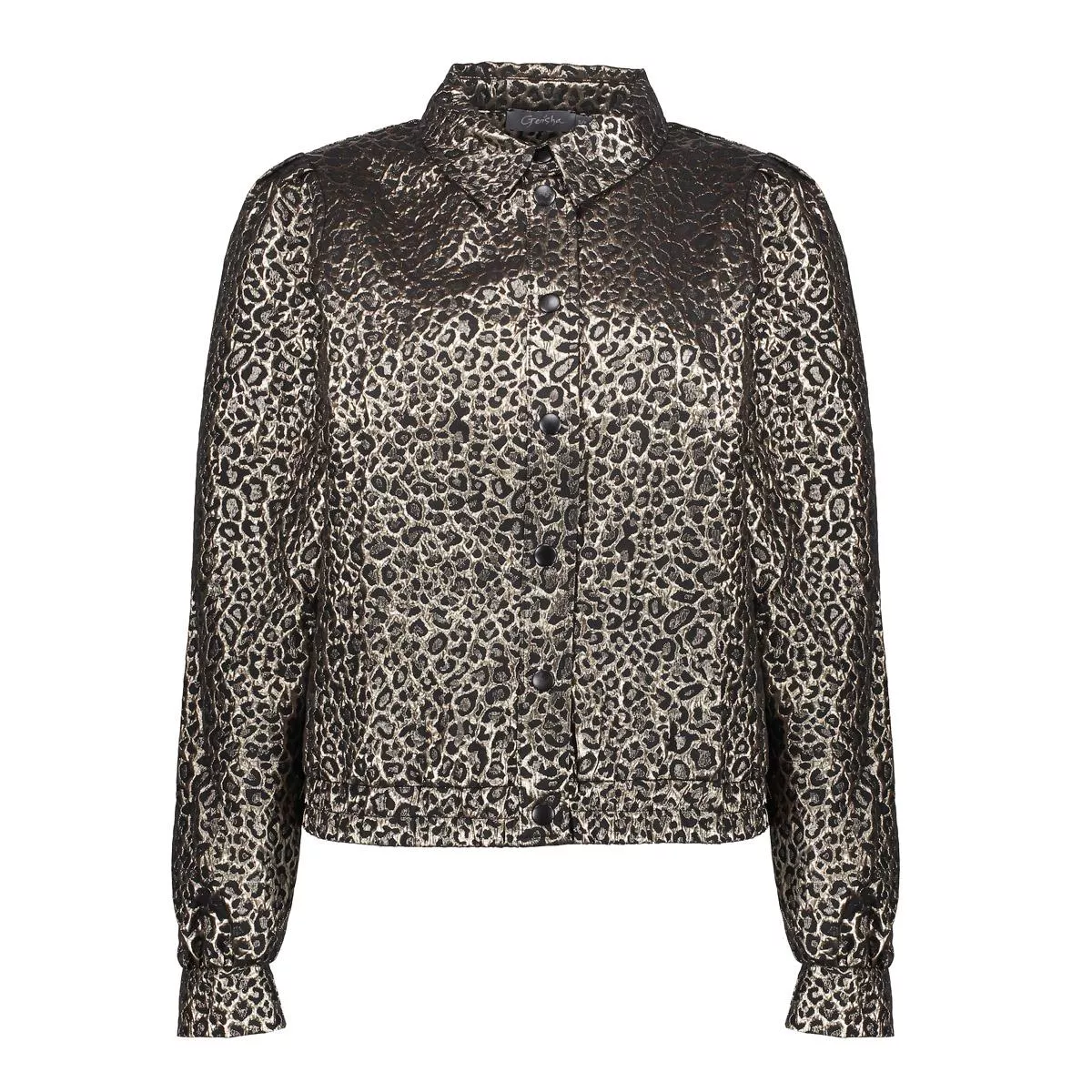 GEISHA-Jacket animal gold-55704-20-025 Gold black-GOUD