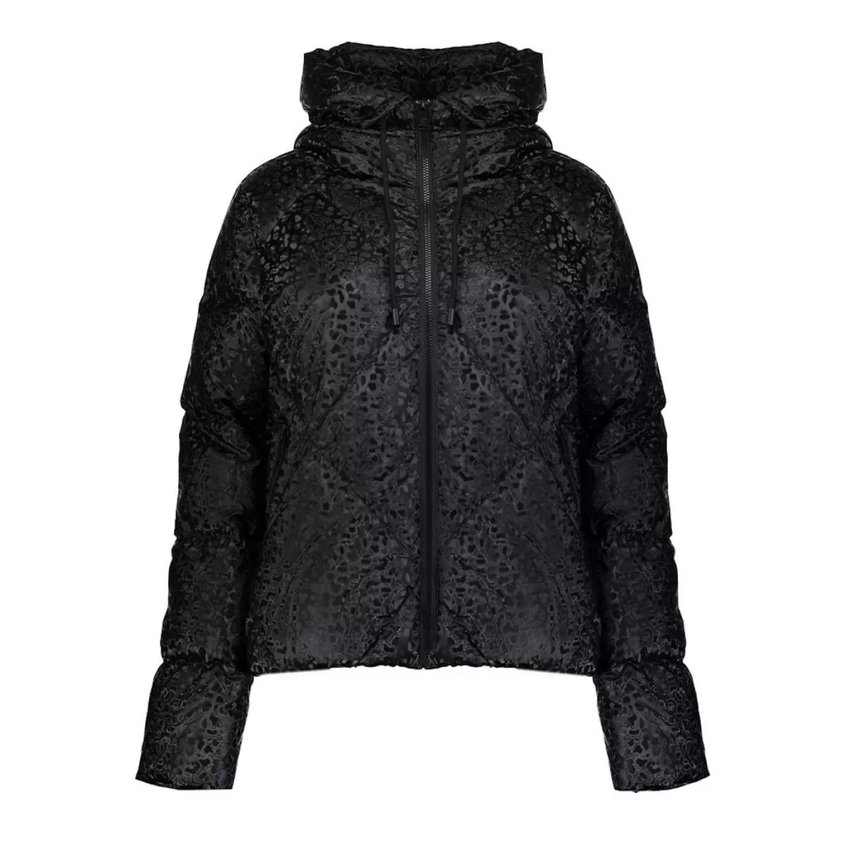 GEISHA-Jacket leopard-58548-21-999 Black-ZWART