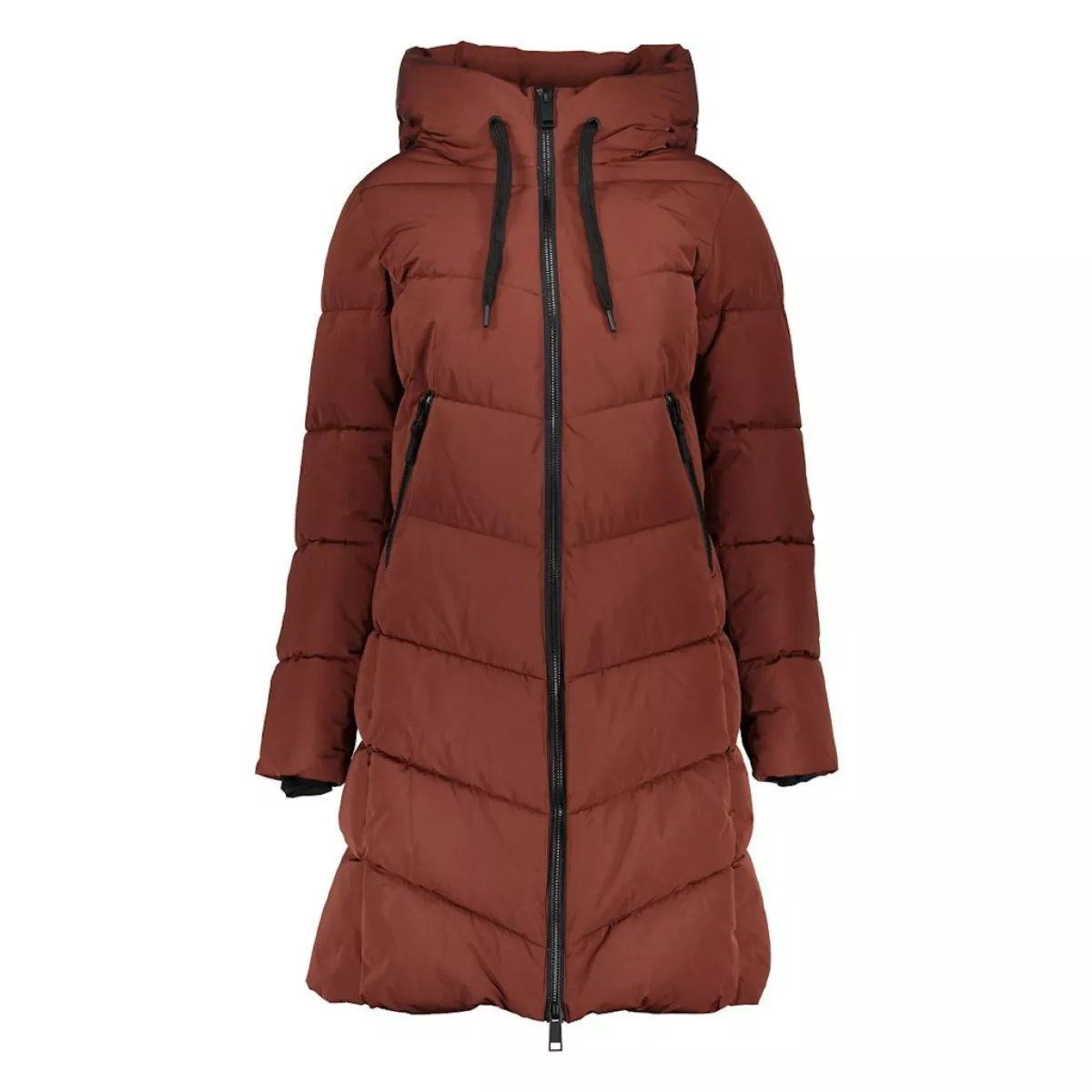 GEISHA-Jacket mid long-58580-99-735 Brick-STEEN ROOD