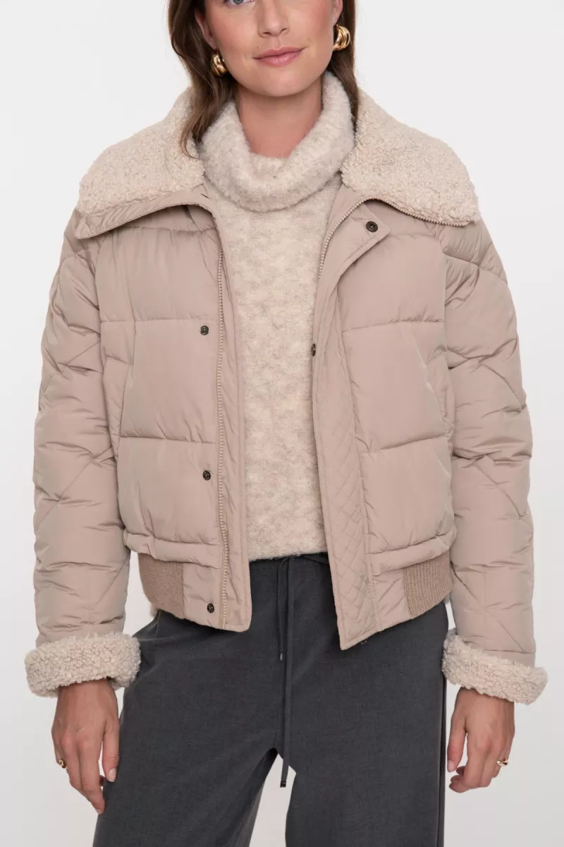 GEISHA-Jacket teddy collar-58550-16-720 Sand-ZAND