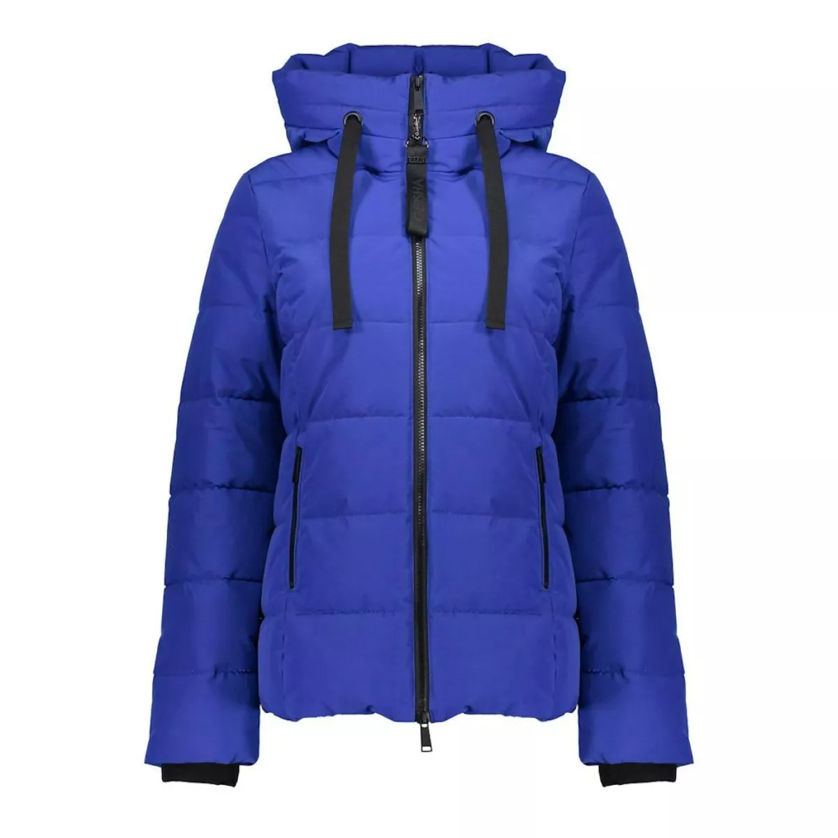 GEISHA-Jacket with hood short-58518-12-650 Cobalt-KOBALT