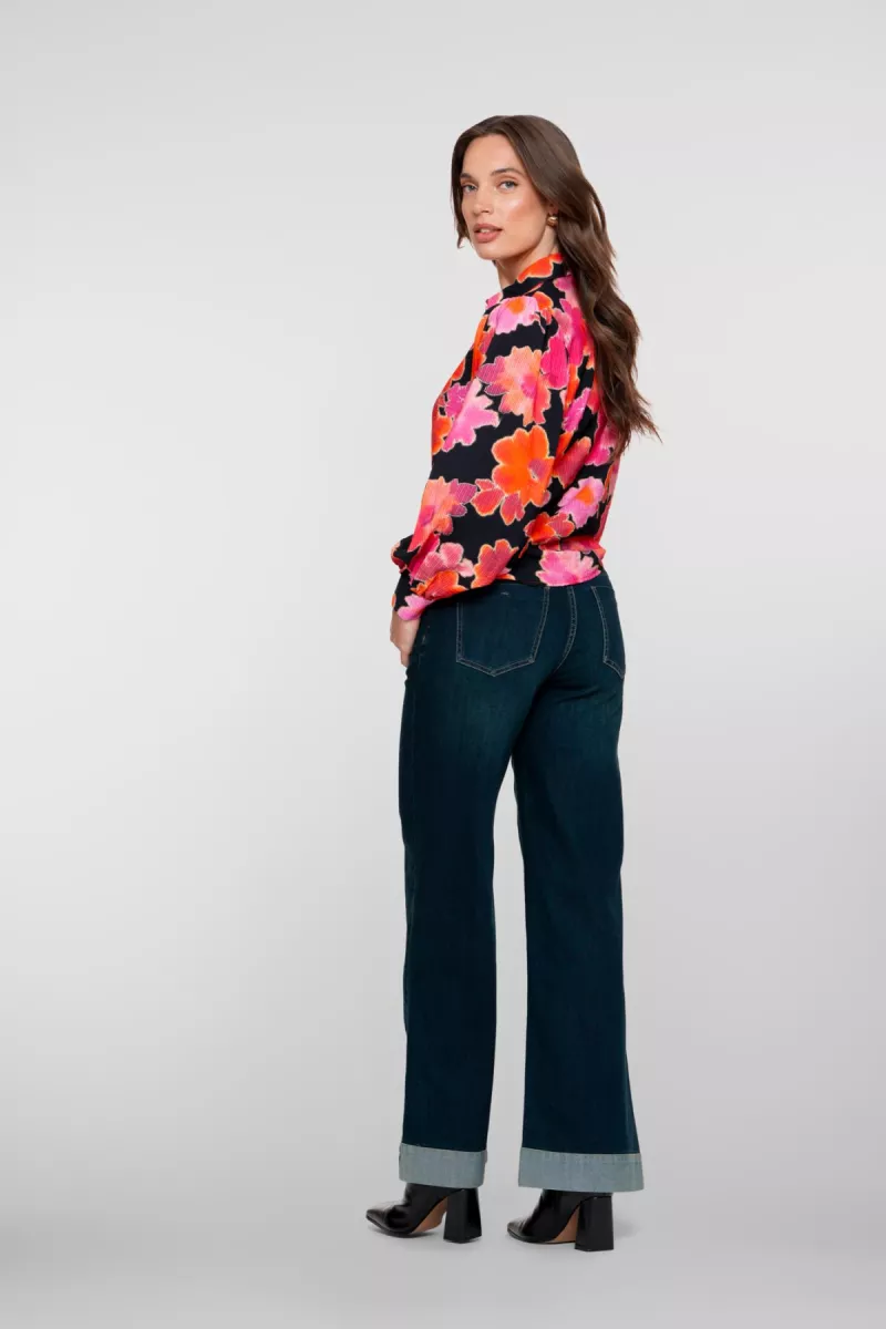 geisha-jeans-wide-turn-up-51544-10-850-black-denim-tinted-zwart-2 GEISHA-Jeans wide turn-up-51544-10-850 Black denim tinted-ZWART