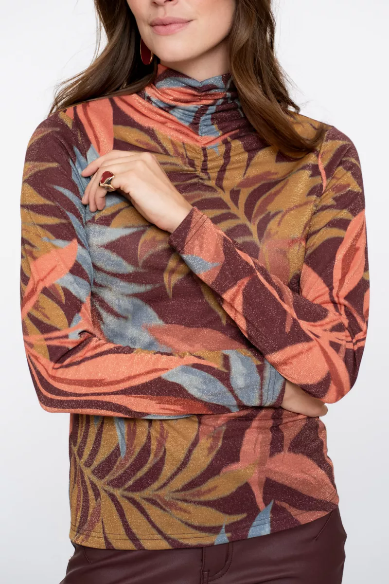 geisha-top-lurex-print-53670-20-470-bordeaux-orange-blue-bordeaux-2 GEISHA-Top lurex print-53670-20-470 Bordeaux orange blue-BORDEAUX