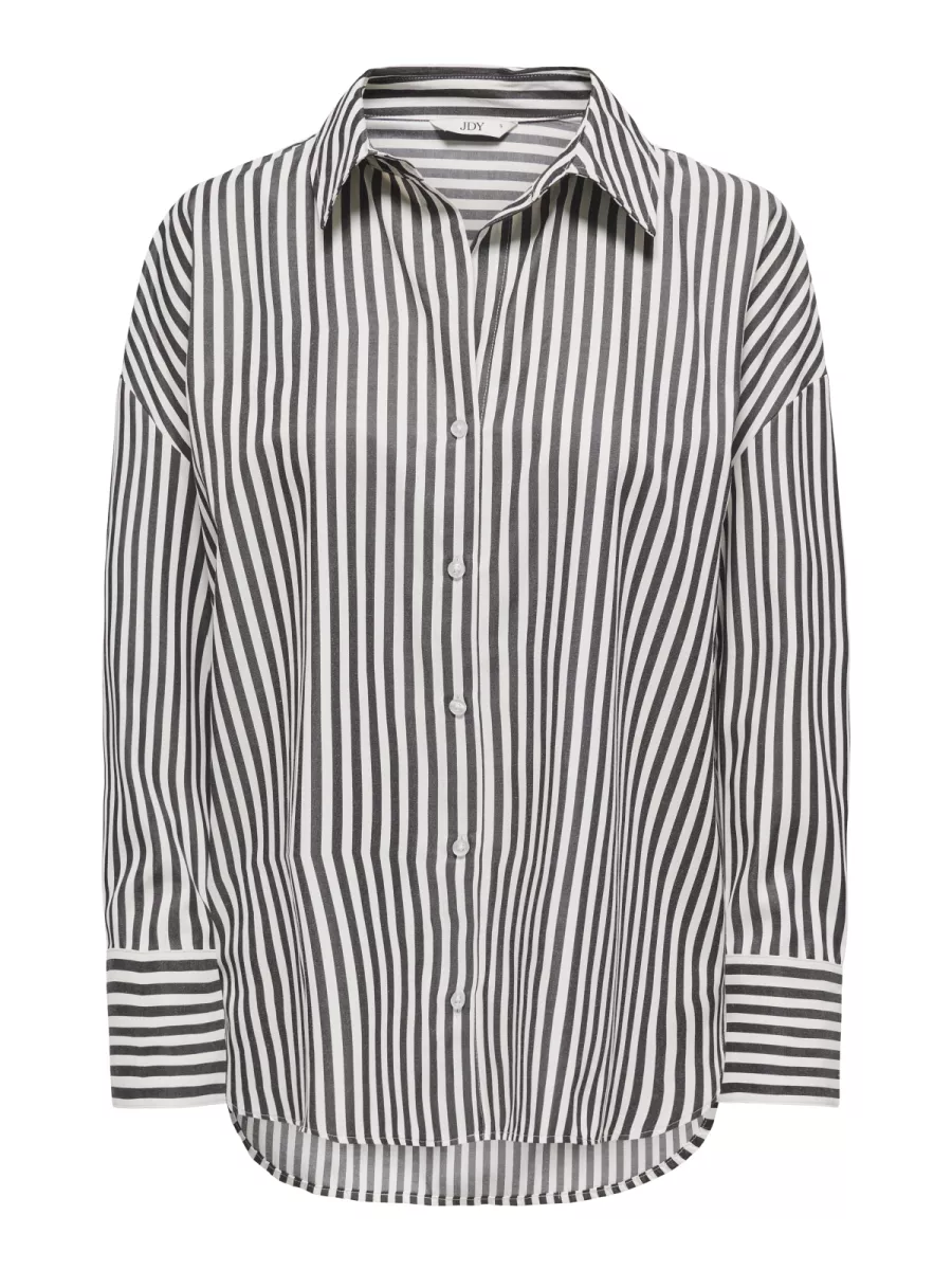 JDY-JDYVESPER L/S LOOSE SHIRT WVN NOOS-15338857-Chocolate Torte-BRUIN COMBINATIES