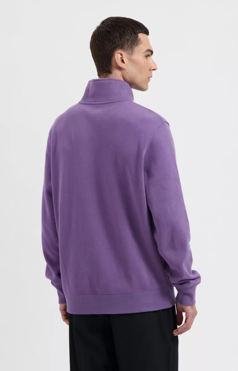 Law of the Sea-Mind half zip sweat-10310-206 mulled grape-VIOLET