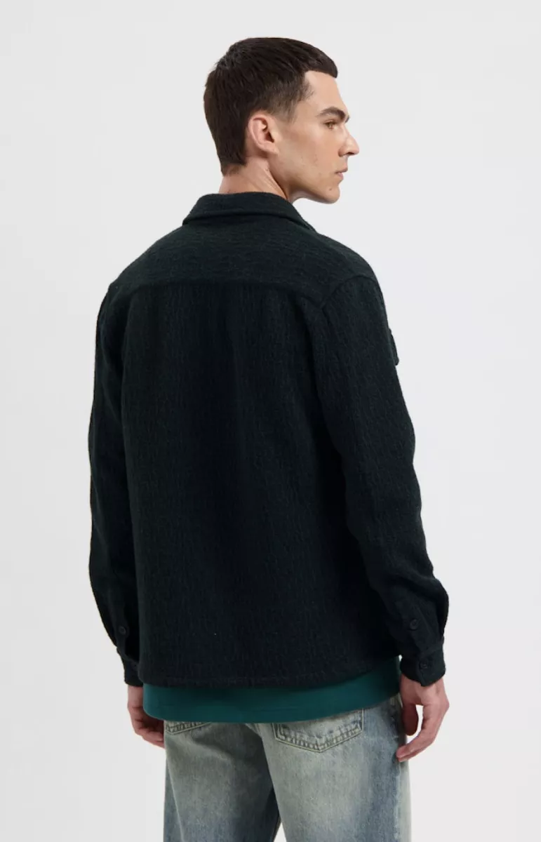 Law of the Sea-Omnia technical wool blend shirt-10298-415 pine green-LEGERGROEN