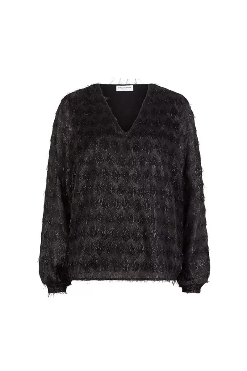 LOFTY MANNER--QK402 - Blouse Amara-600 black-BLACK