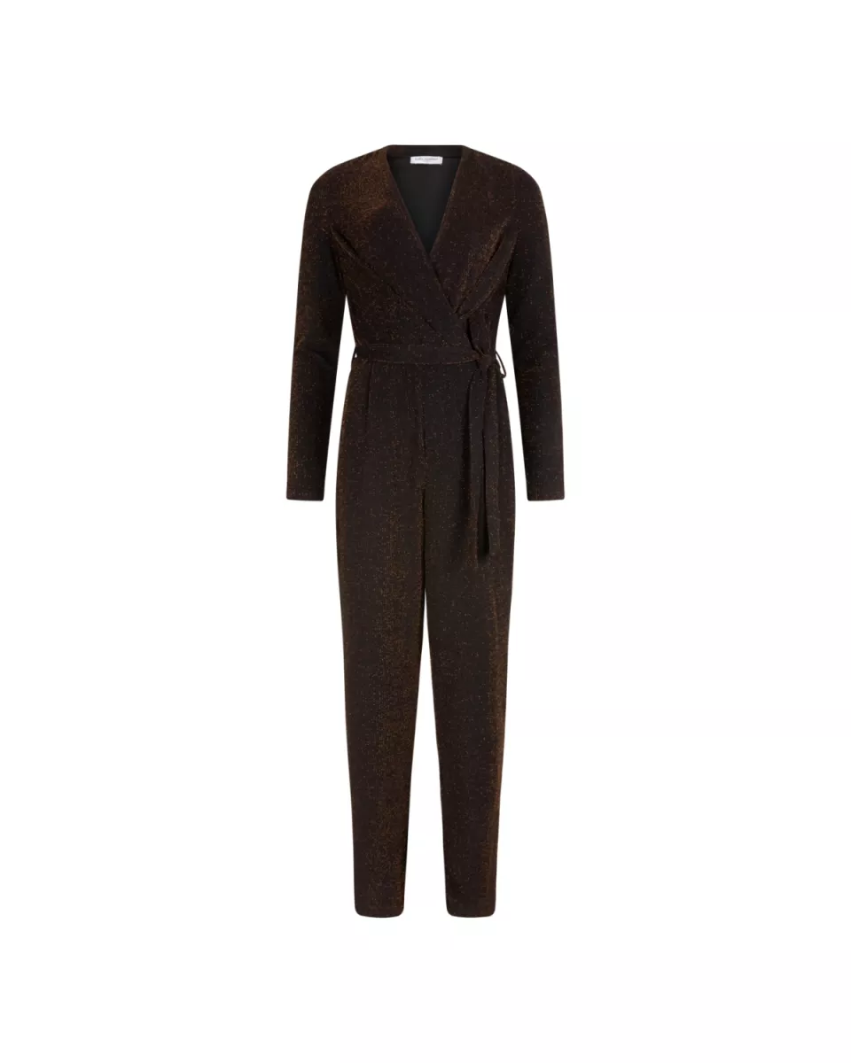 LOFTY MANNER--QK405 - Jumpsuit Mavis-200 brown-BRUIN