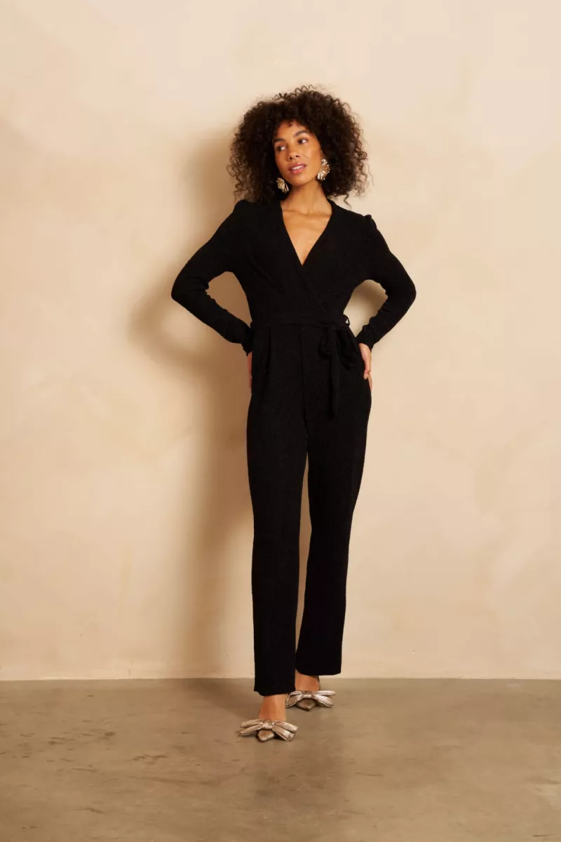 LOFTY MANNER--QK405.1 - Jumpsuit Mavis-600 black-BLACK