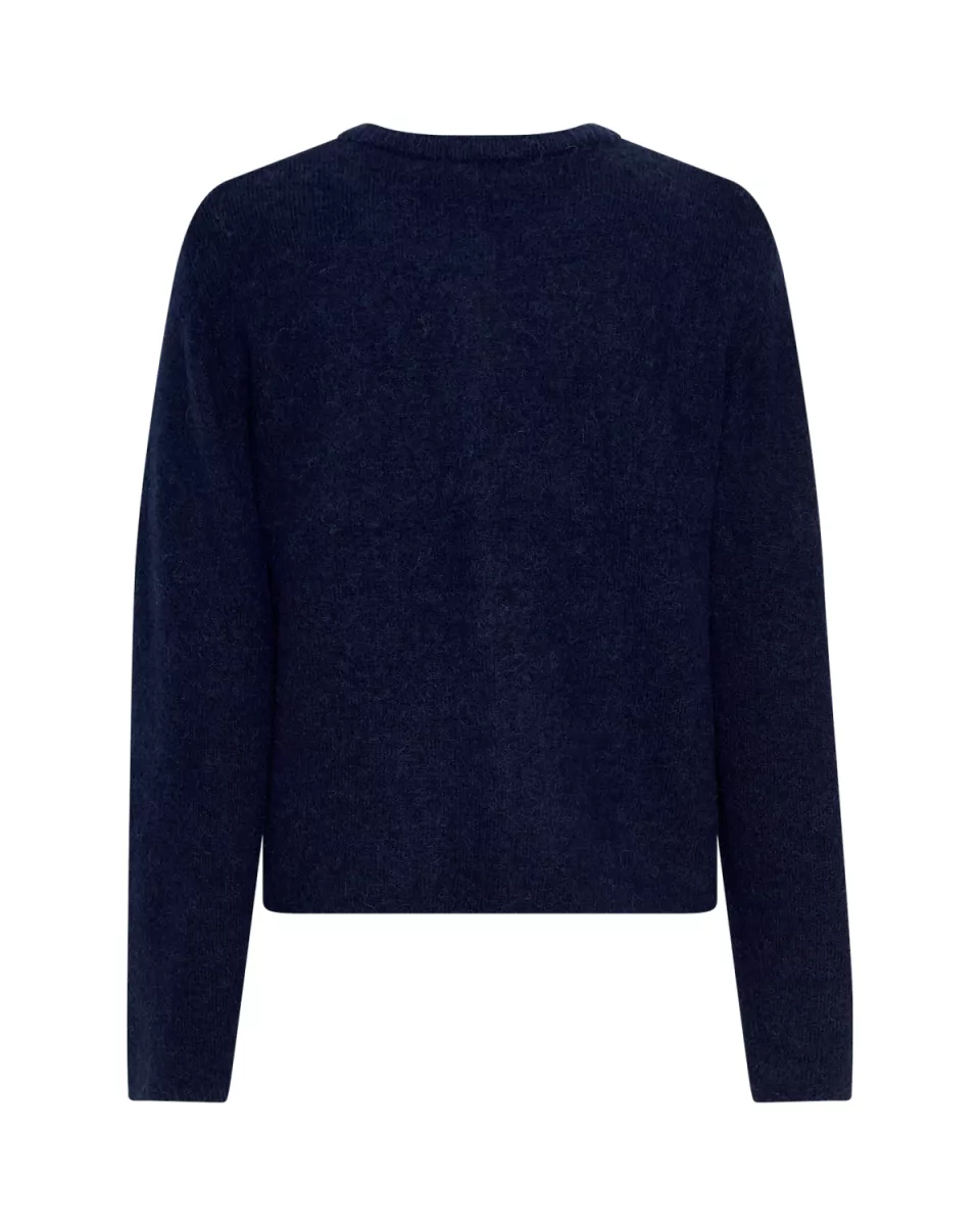 MOSS COPENHAGEN-Alegria Cardigan-19410-Ocean Cavern-BLAUW