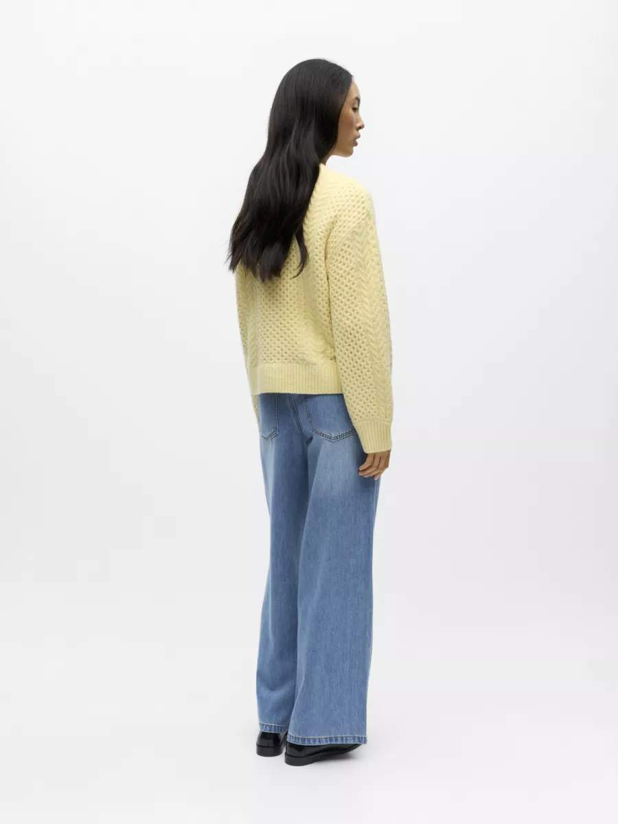 object-objdebbie-l-s-lo-knit-cardigan-143-23048324-sunlight-geel-2 OBJECT-OBJDEBBIE L/S LO KNIT CARDIGAN 143-23048324-Sunlight-GEEL