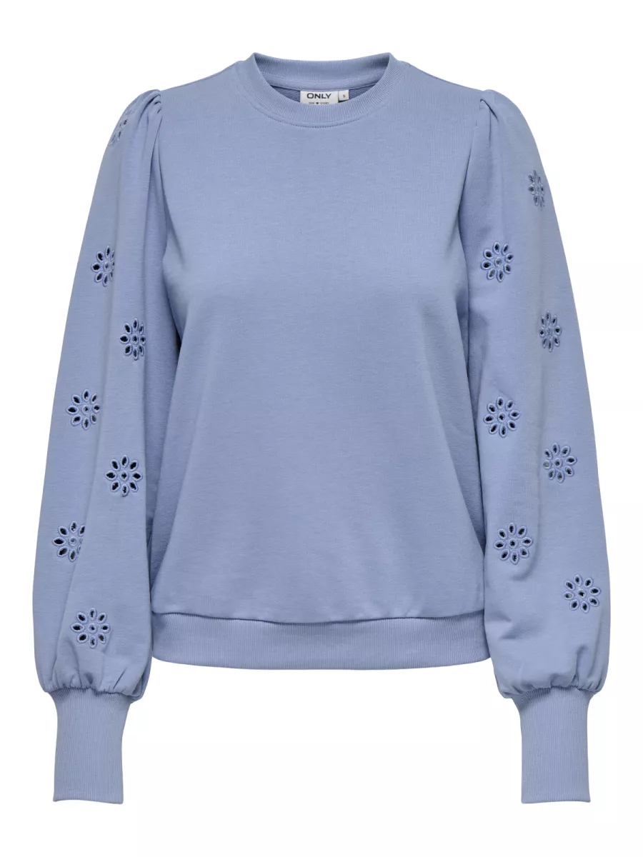 ONLY-ONLFEMME L/S PUFF EMBROIDERY UB SWT-15315687-Tempest-ROSE