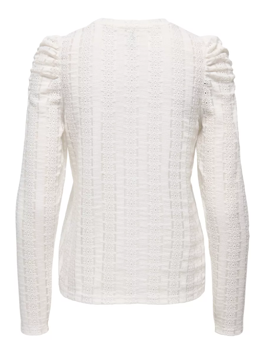 only-onlmelanie-l-s-o-neck-top-jrs-15365094-cloud-dancer-creme-4 ONLY-ONLMELANIE L/S O-NECK TOP JRS-15365094-Cloud Dancer-CREME